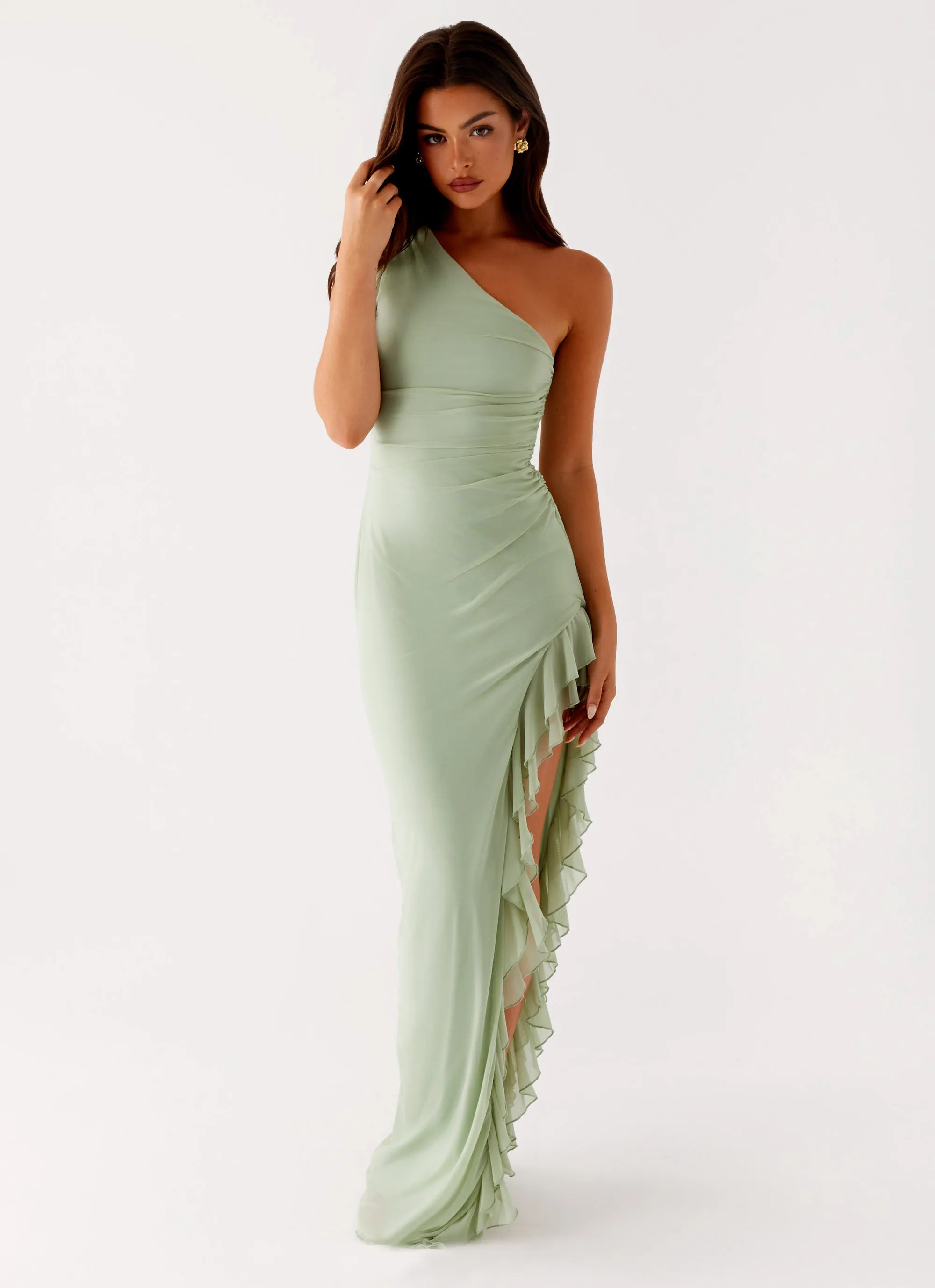 Edge Detail Daywear Comfort Clarence Maxi Dress - Sage