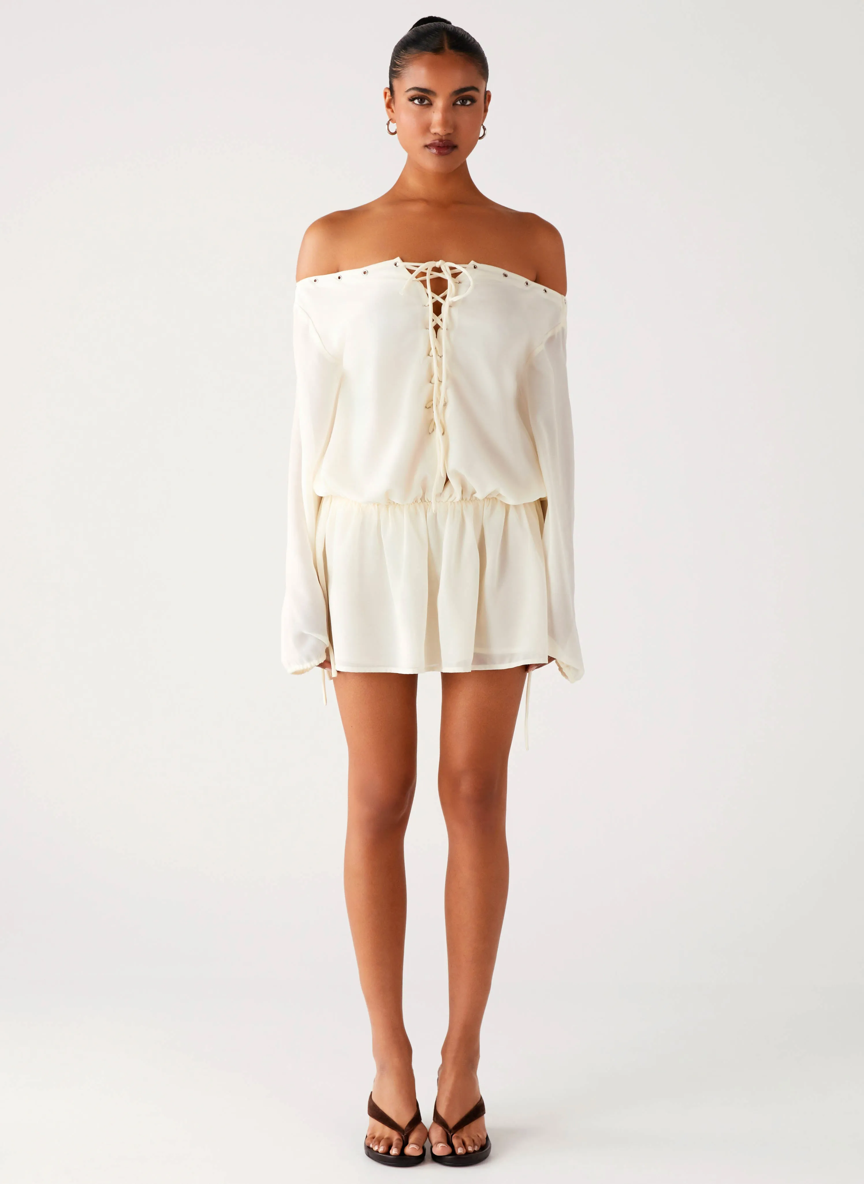 Astaria Mini Dress - Ivory Day Ready SeamlessConstruction