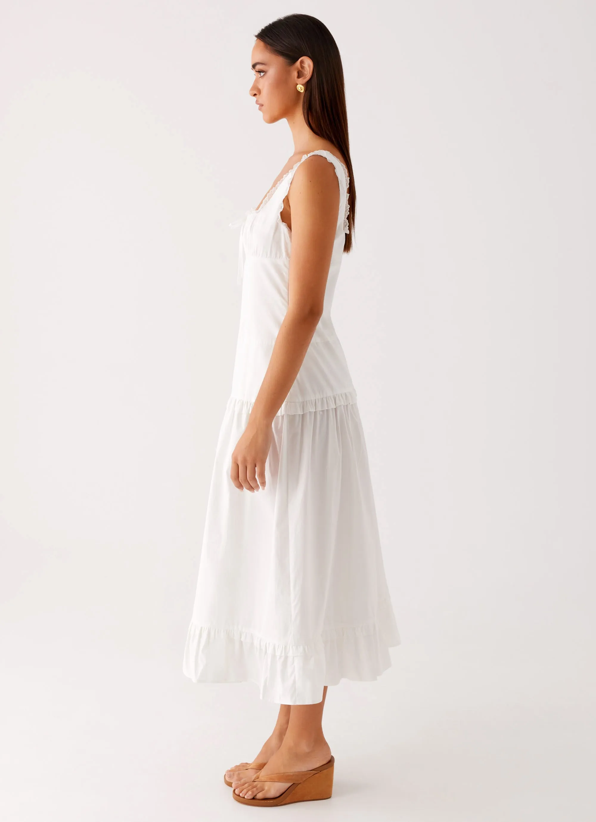 Modern Fit Quinn Midi Dress - White