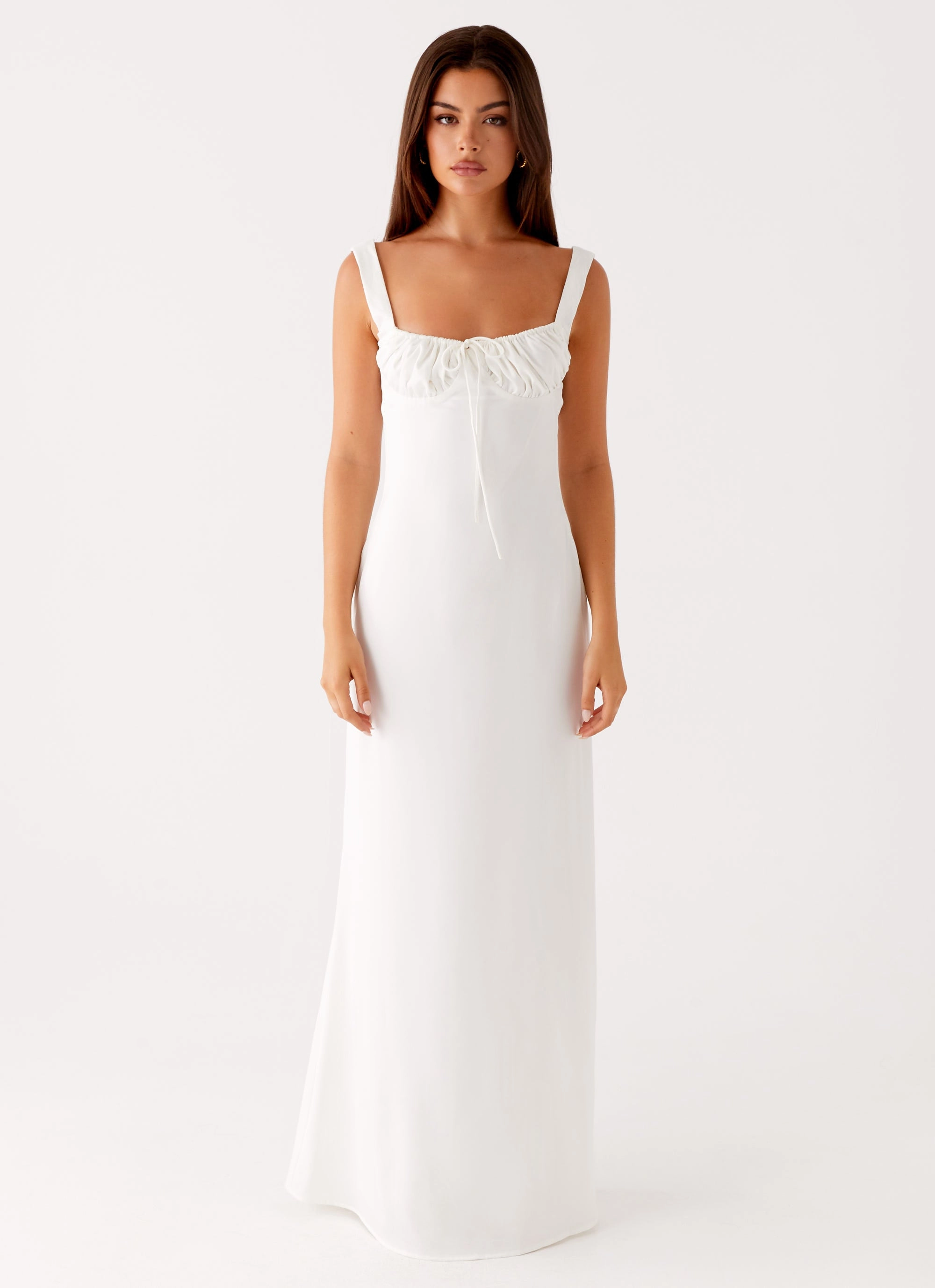 Leg-Lengthening Shyla Maxi Dress - Ivory