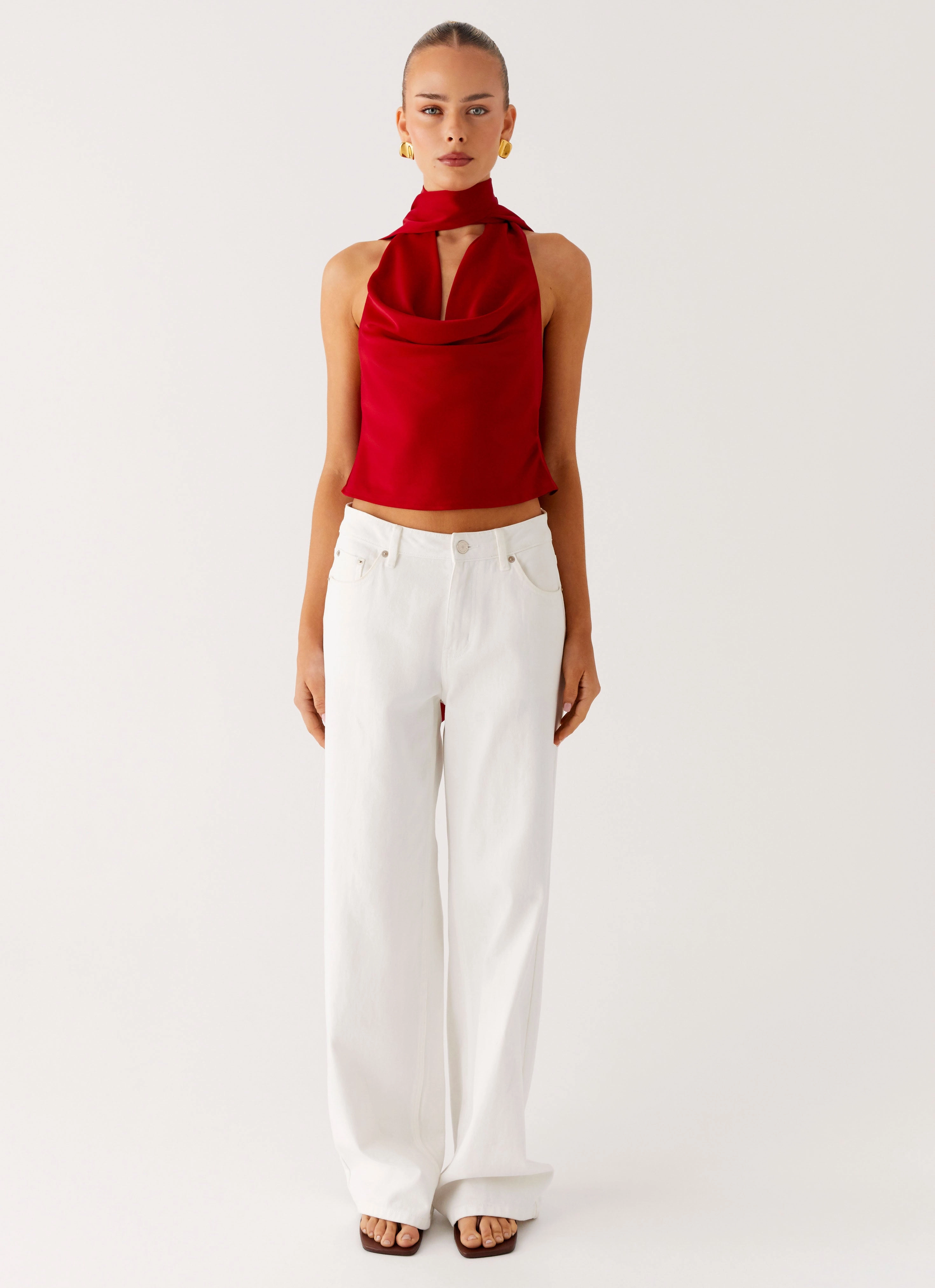 HighDensityFoam MeshVentilation Catching Feelings Top - Red