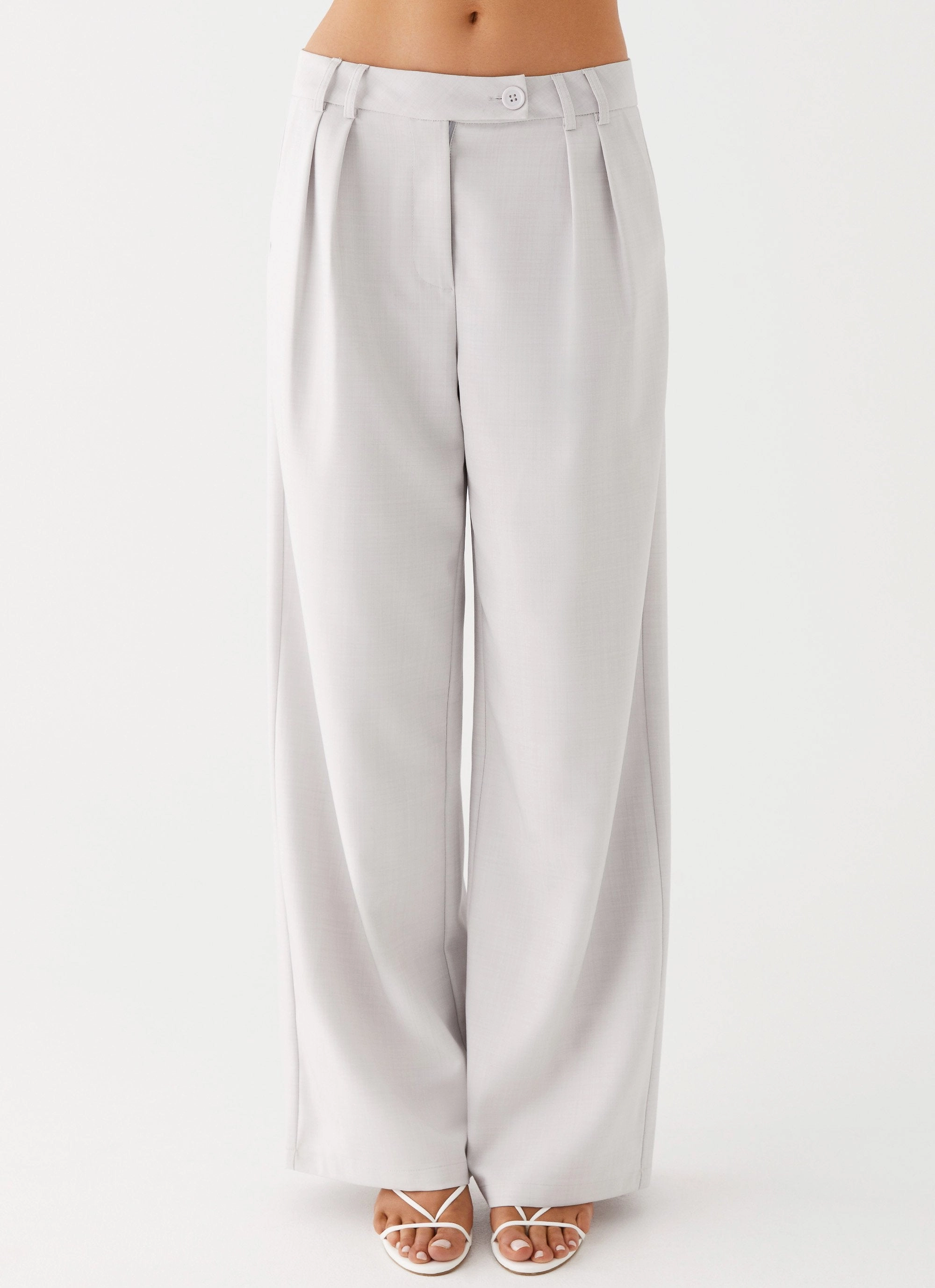 Performance Stretch StainResistantCoating Asha Low Rise Pants - Ivory