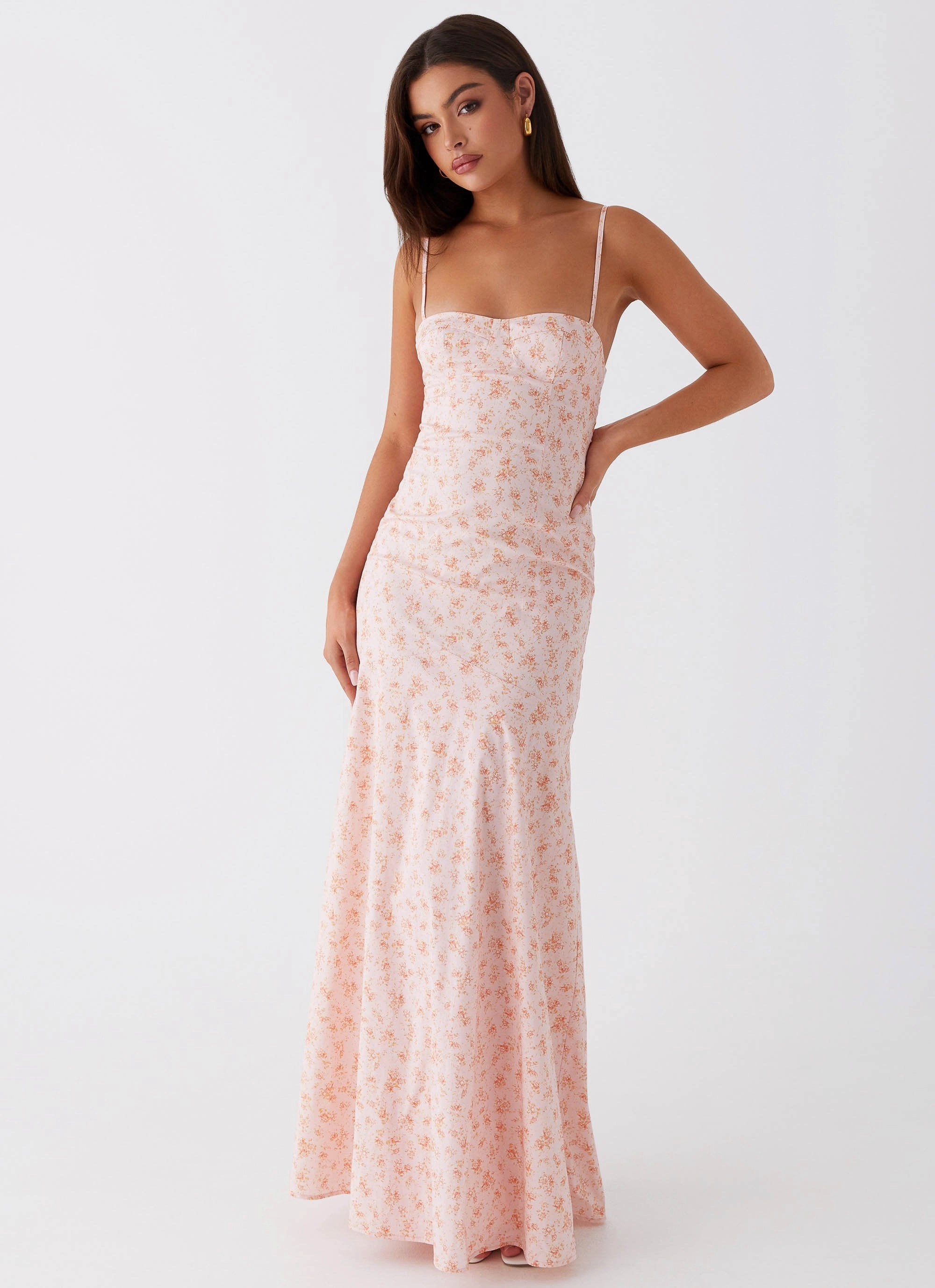 Daywear Mood Britney Maxi Dress - Pink Ditsy Floral