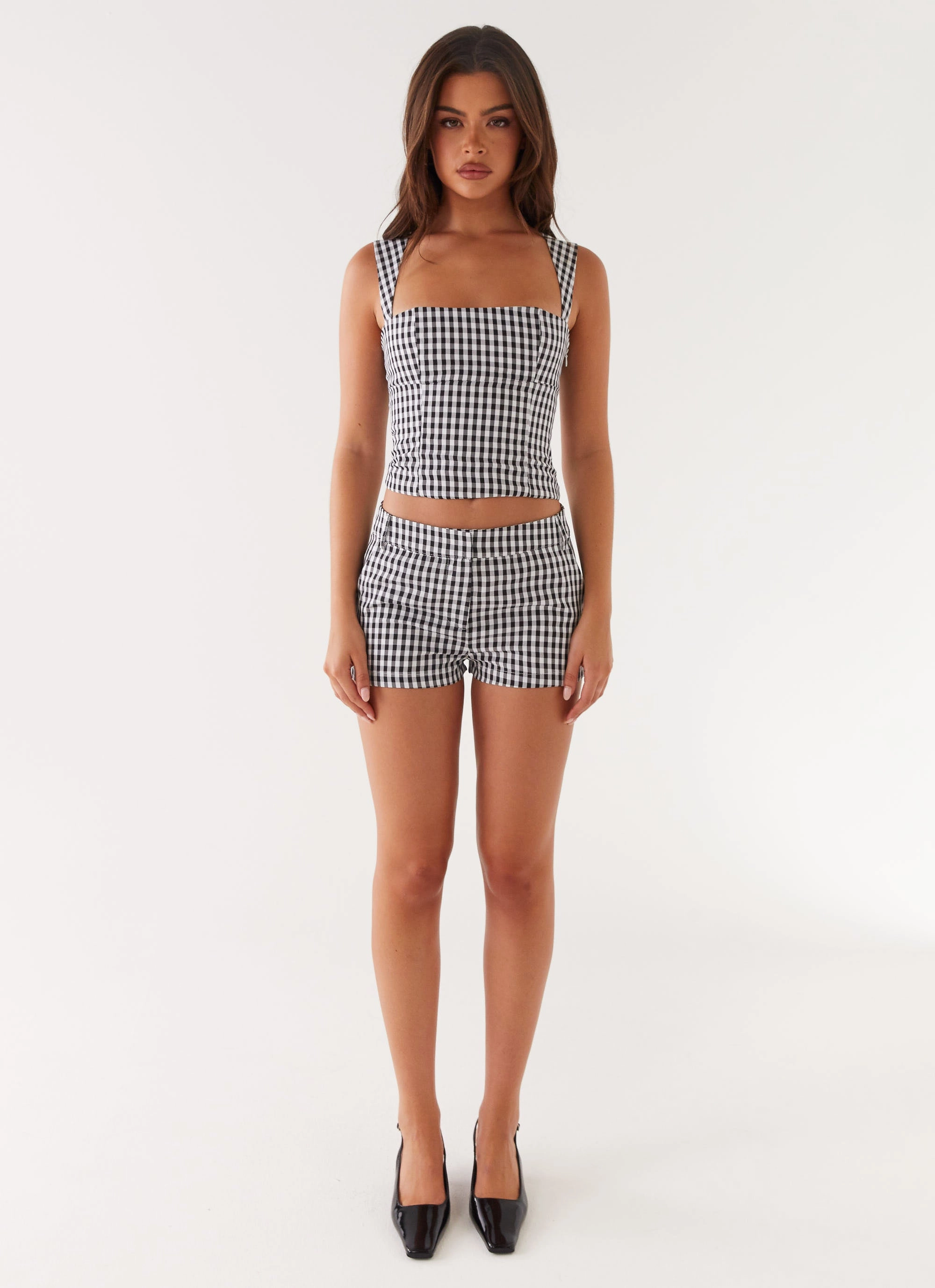 Clayton Top - Black Gingham Vintage Pullover SoftBrushed