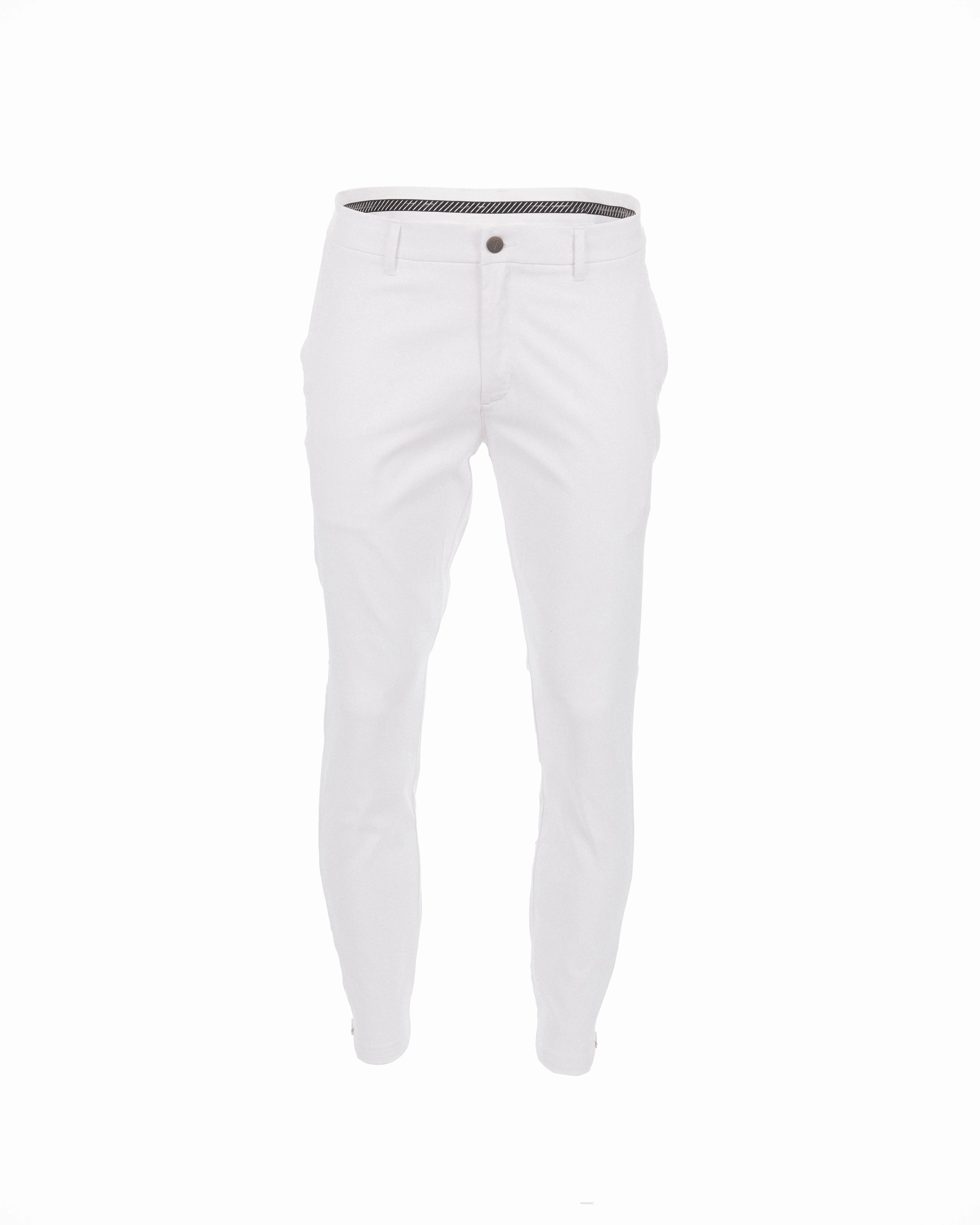 Men's White Golf Jogger Athletic Flex Wear Workout-ready