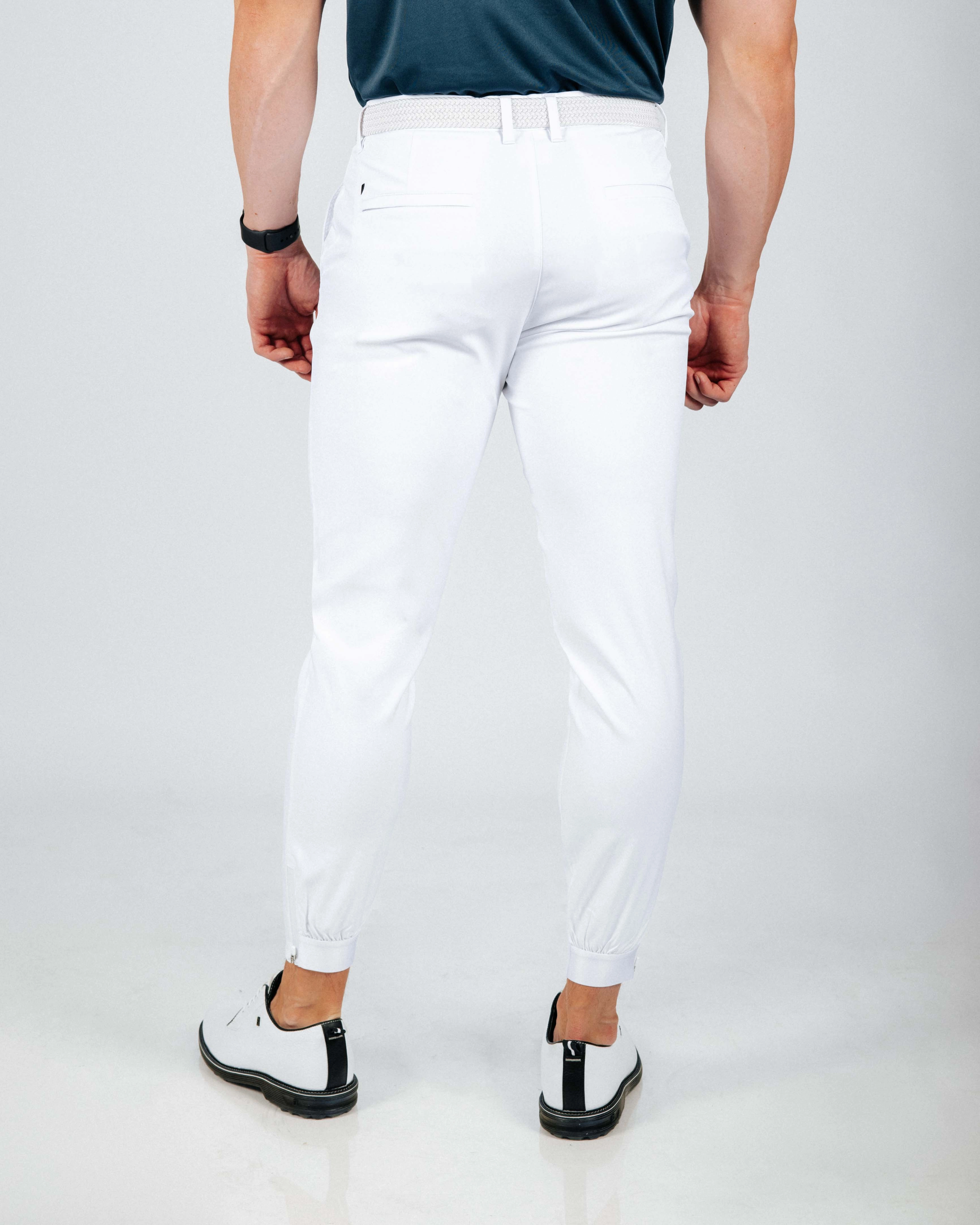 Low Profile Design Men's White Golf Jogger