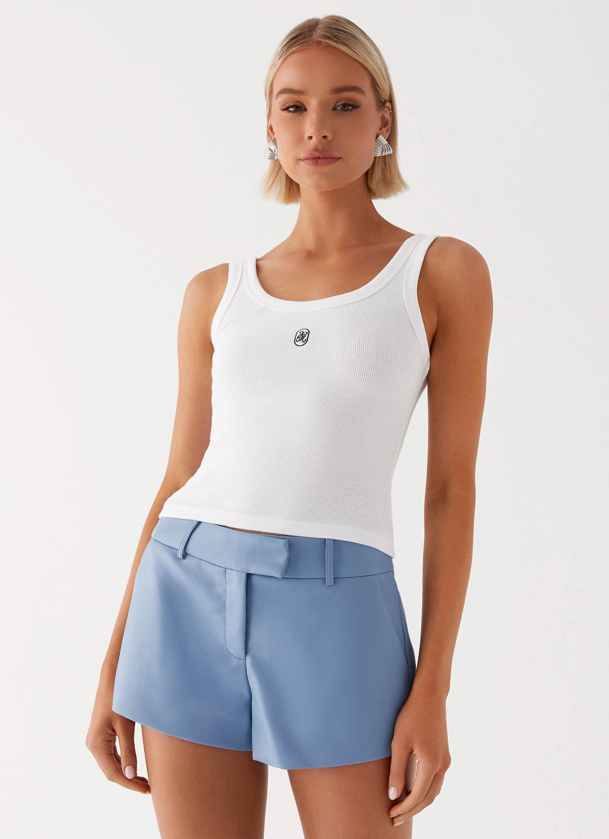 Aspen Mini Shorts - Blue SecureClosures Loose cut