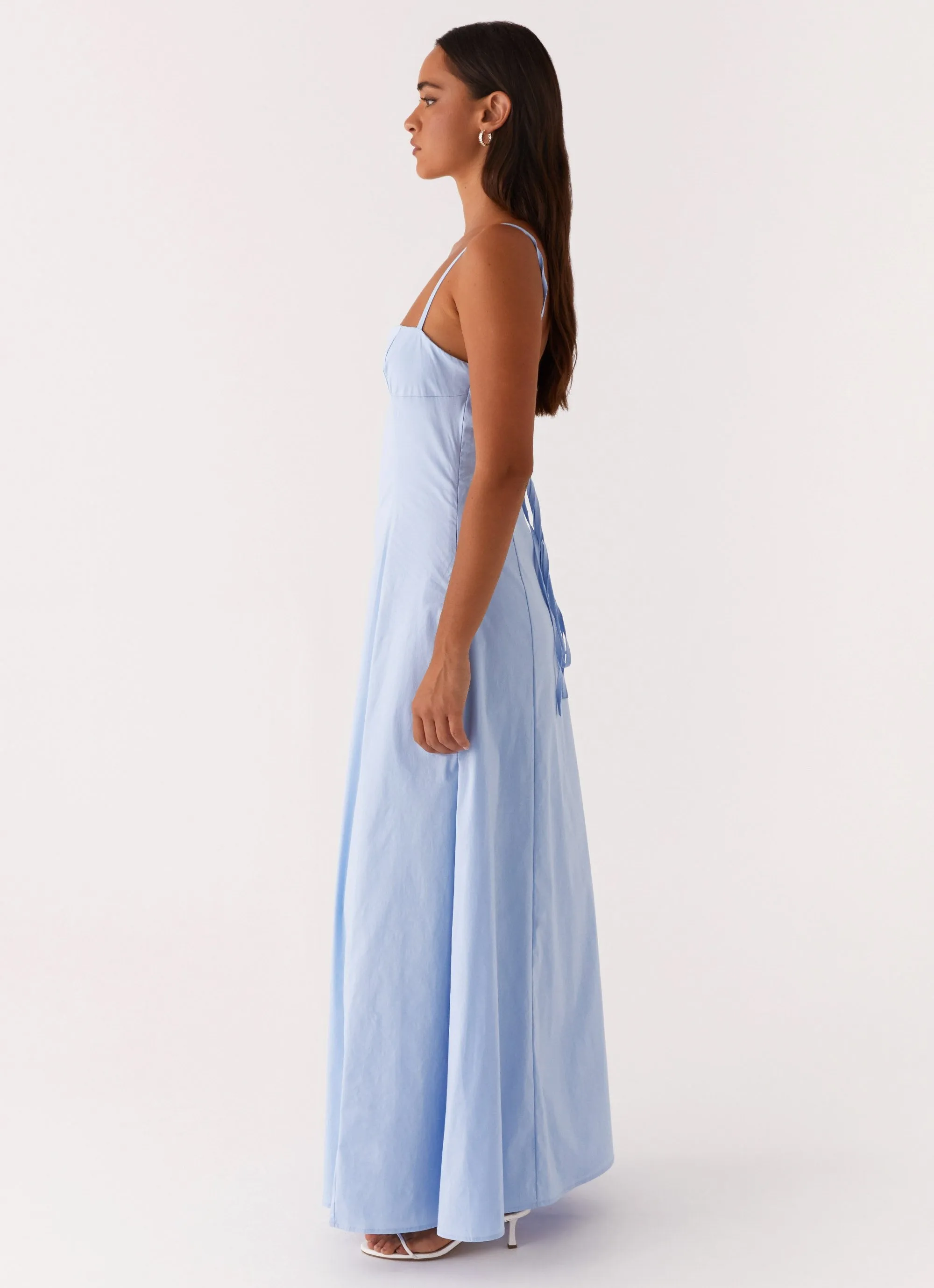 Tall Fit Delicate Mood Clear As Day Maxi Dress - Blue
