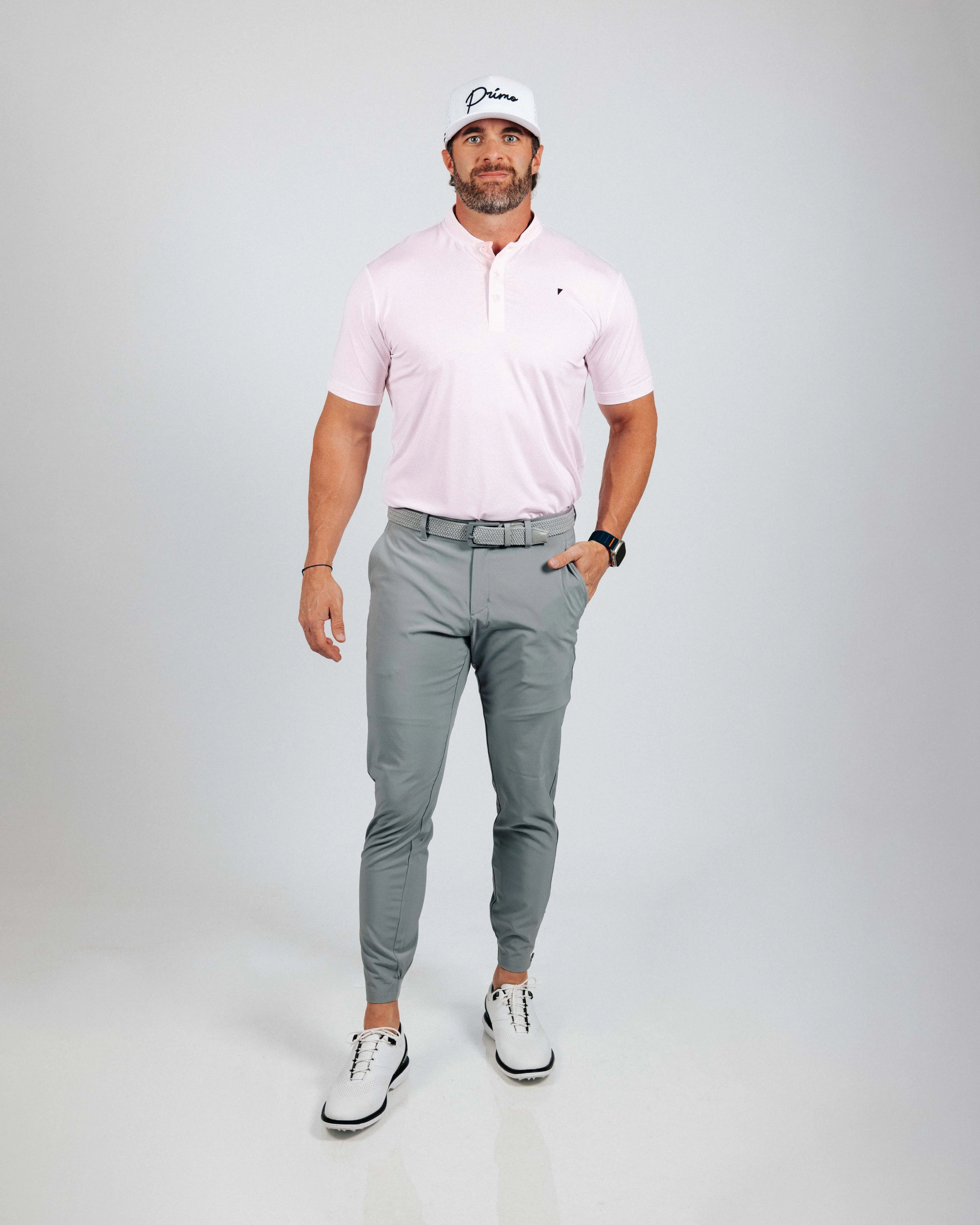 Pink Pebble Blade Polo Comfy Fit Soft Touch