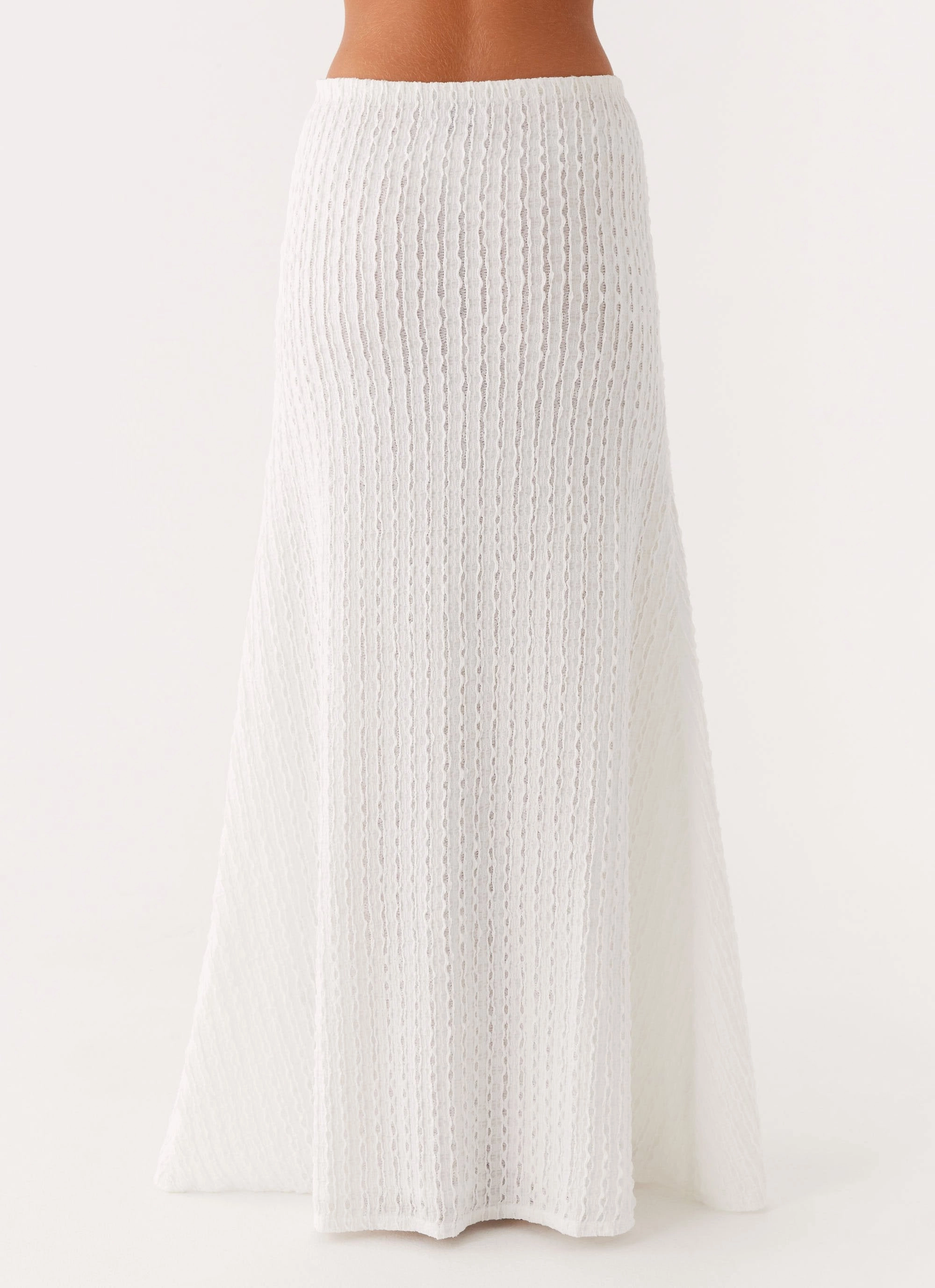 Cotton comfort Clovelly Maxi Skirt - White
