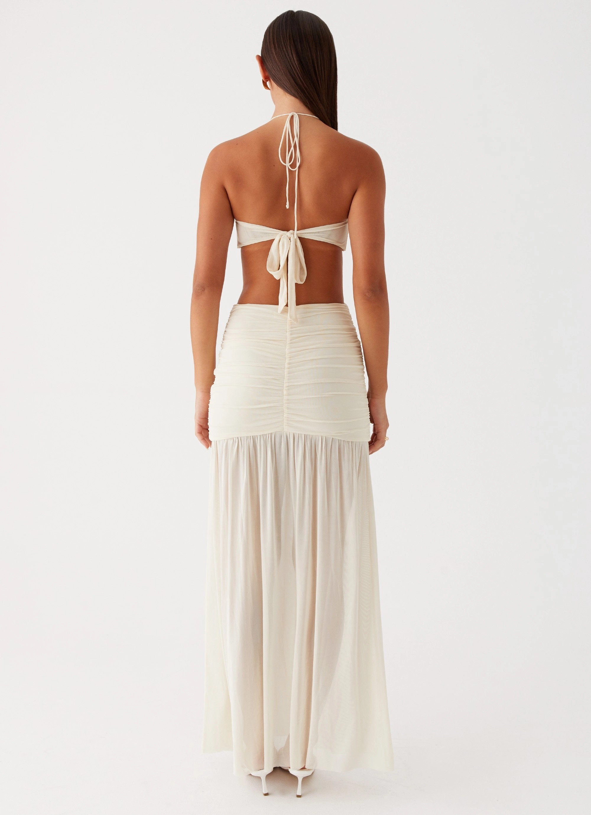 Clover Cut Out Maxi Dress - Lemon Relax Form