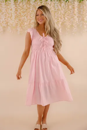 RESTOCK: All The Right Feelings Midi Dress Lace Soft