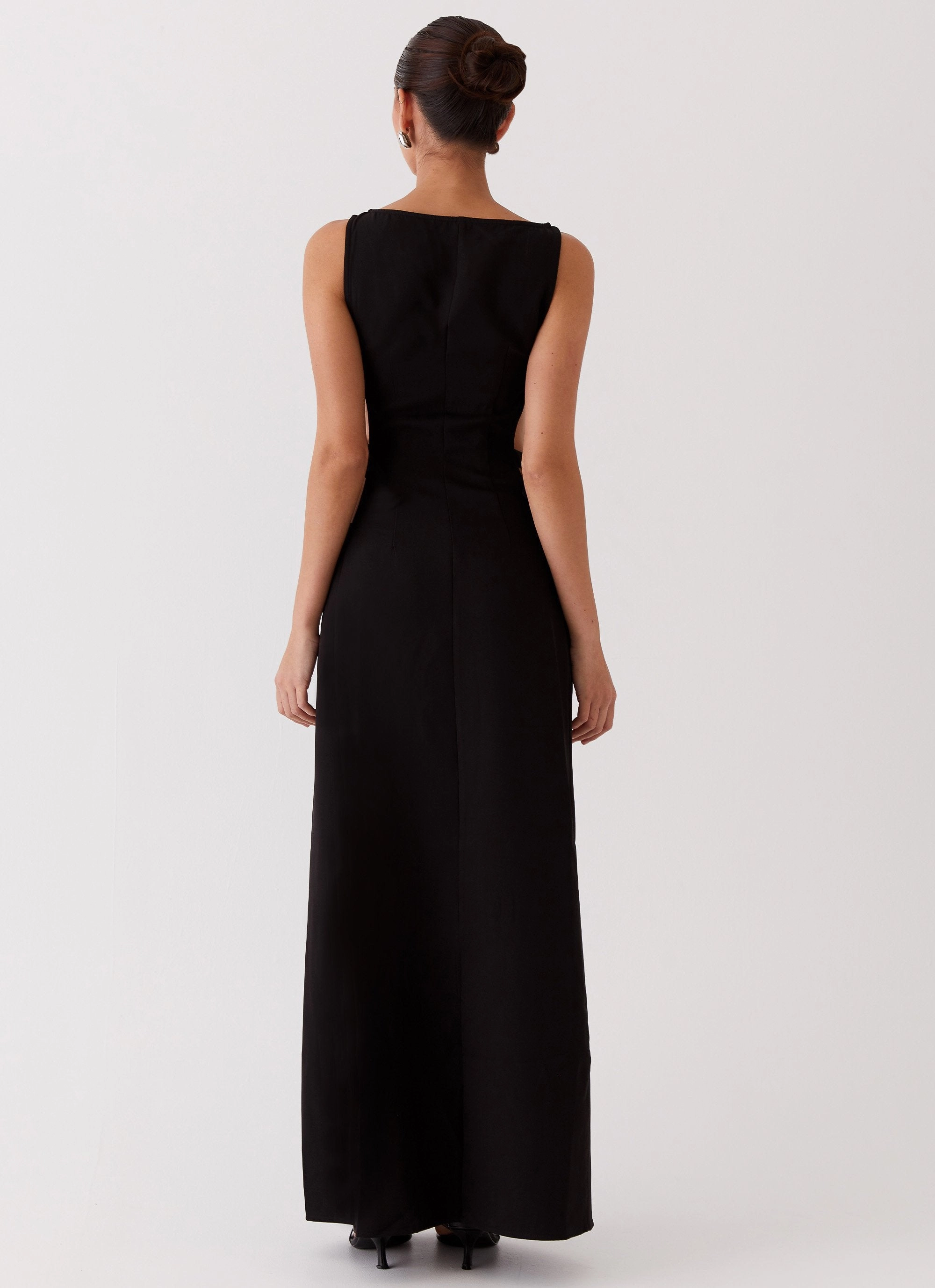 Cherish You Buckle Maxi Dress - Shadow urban vibe Flap-Detail