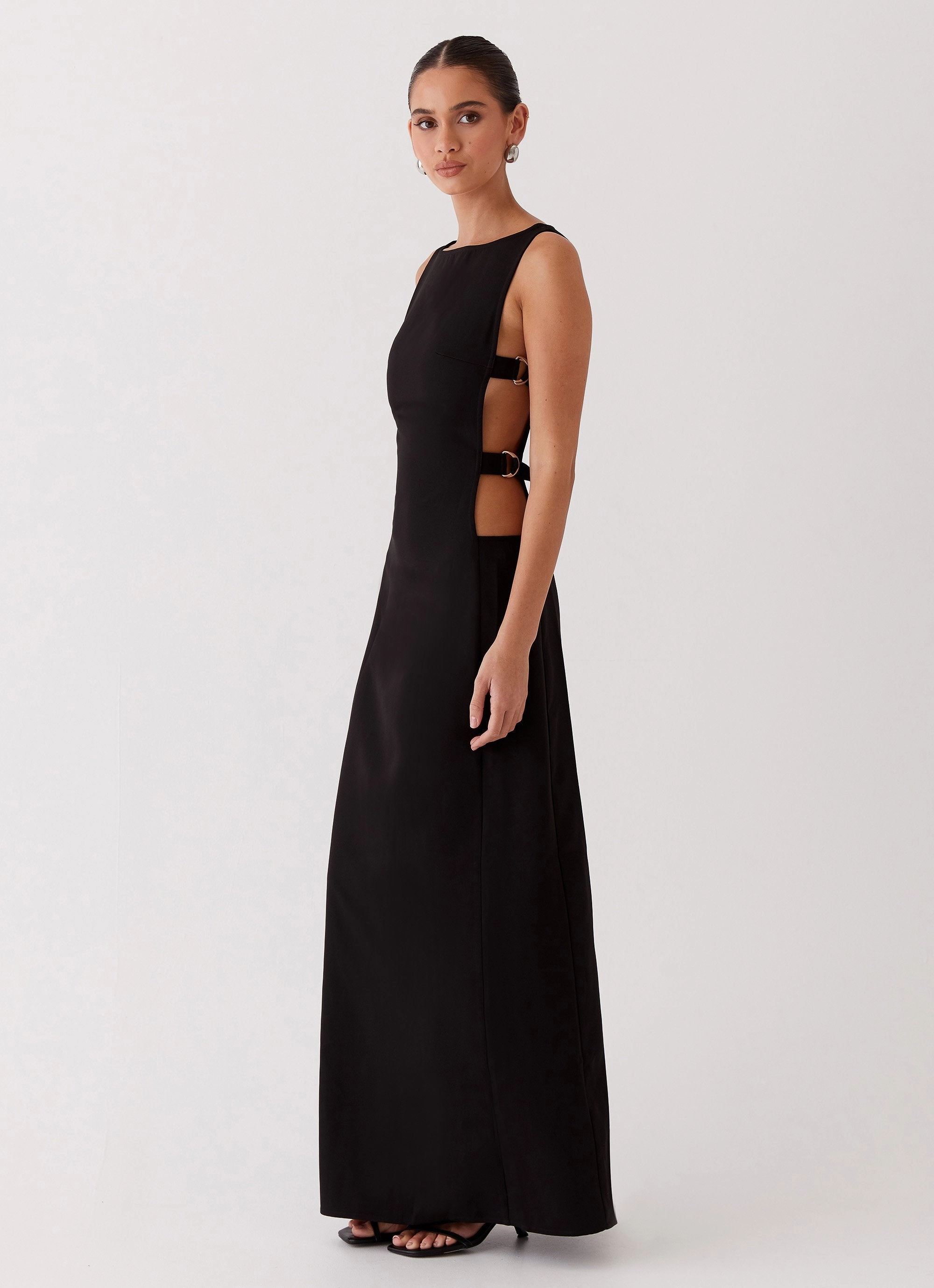 Cherish You Buckle Maxi Dress - Shadow Versatile occasion dress