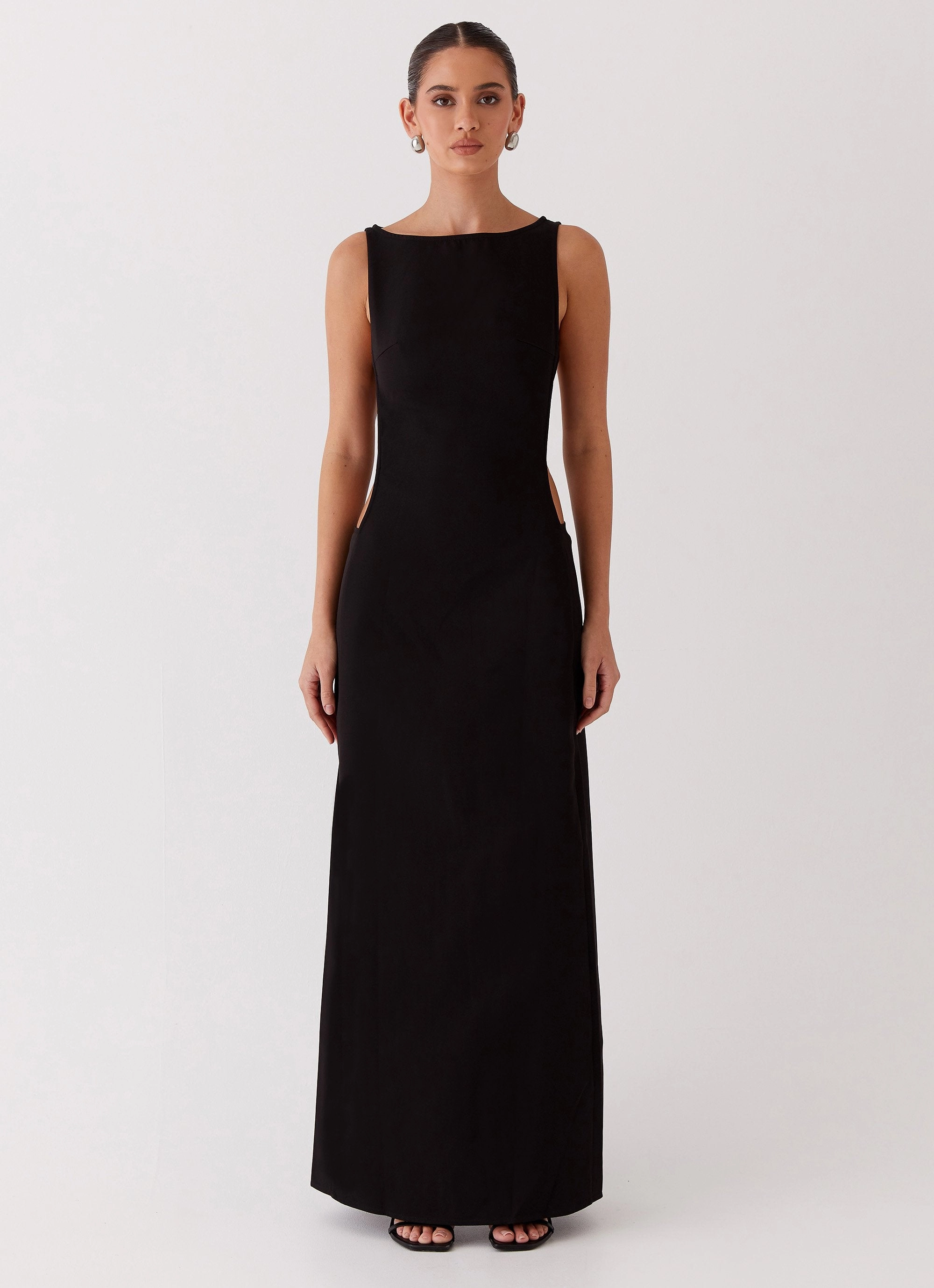 Cherish You Buckle Maxi Dress - Shadow Classic Grace