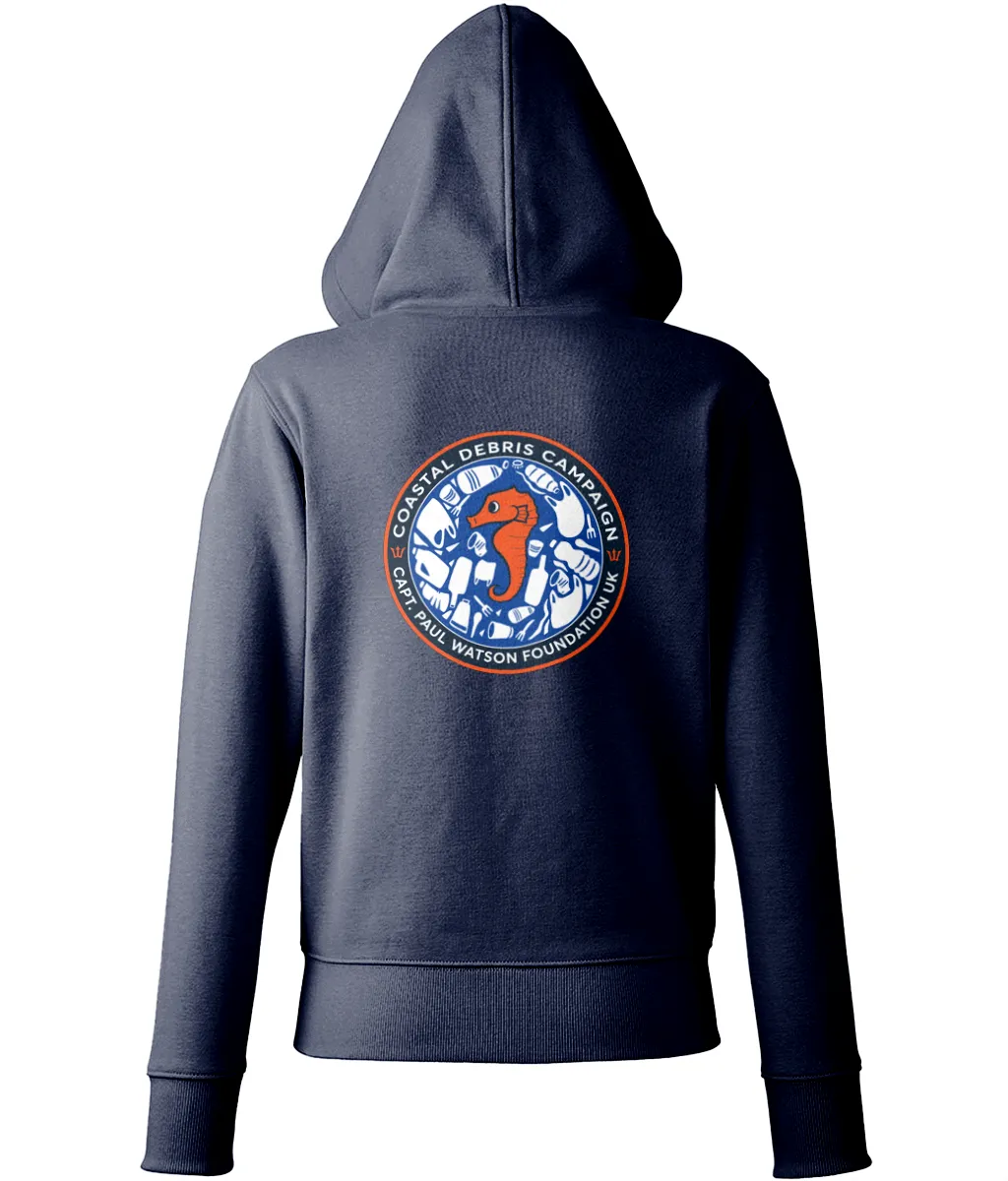 Coastal Debris Campaign Women's Zip Hoodie