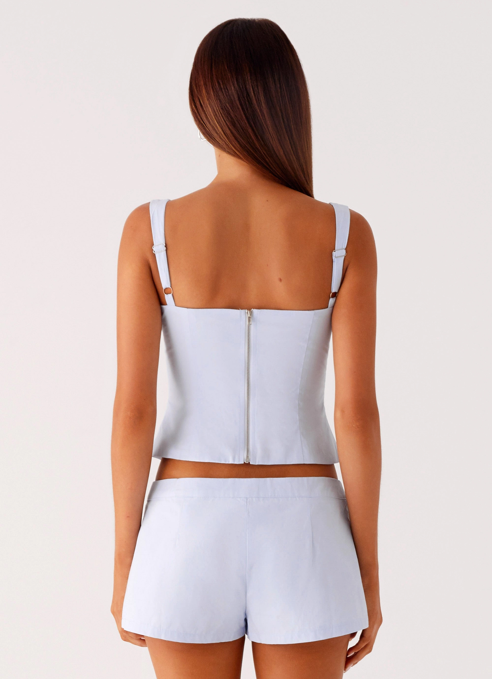 Coastline Bustier Top - Blue BlendMaterials