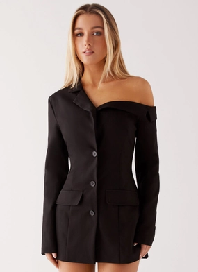 Chilly Day Comfort Cody Mini Dress - Black