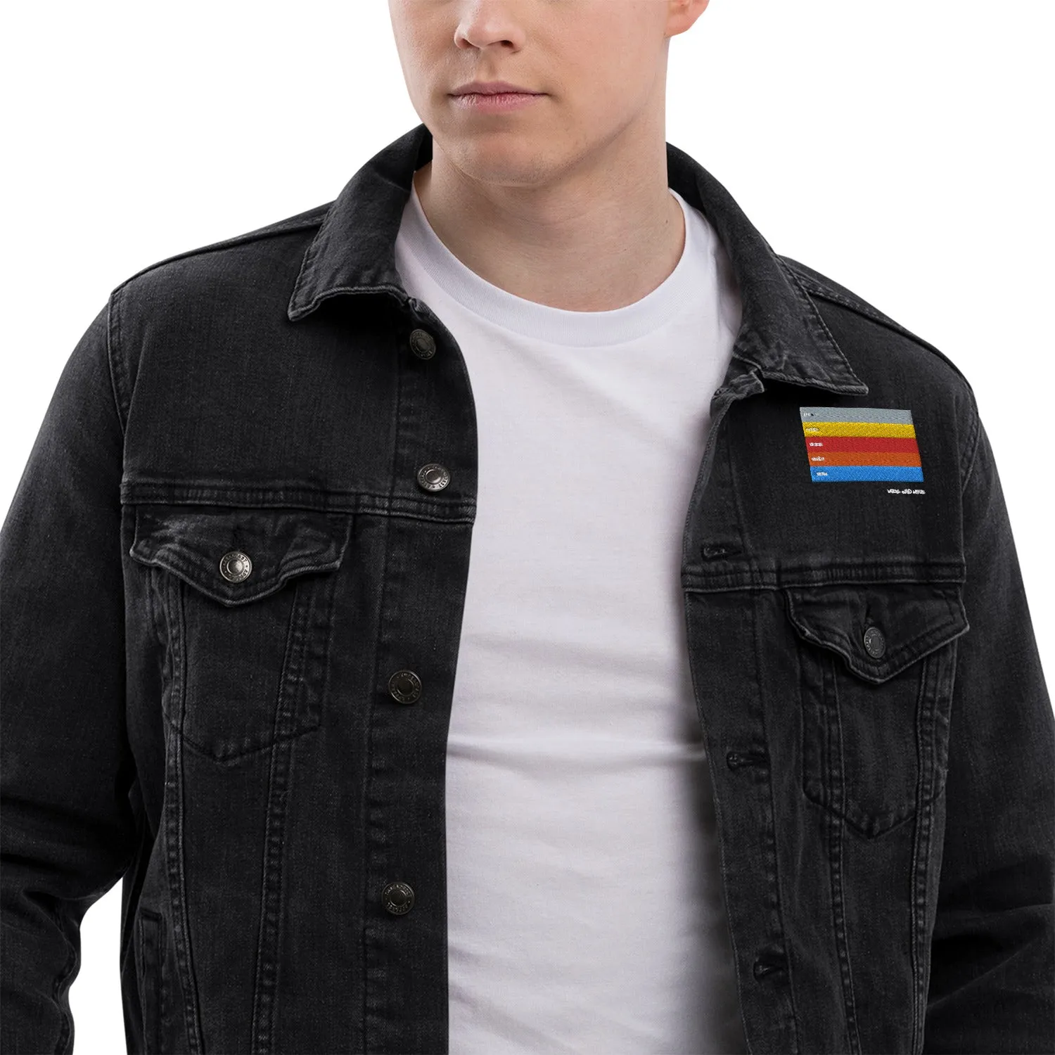 COLORFUL Unisex Denim Jacket