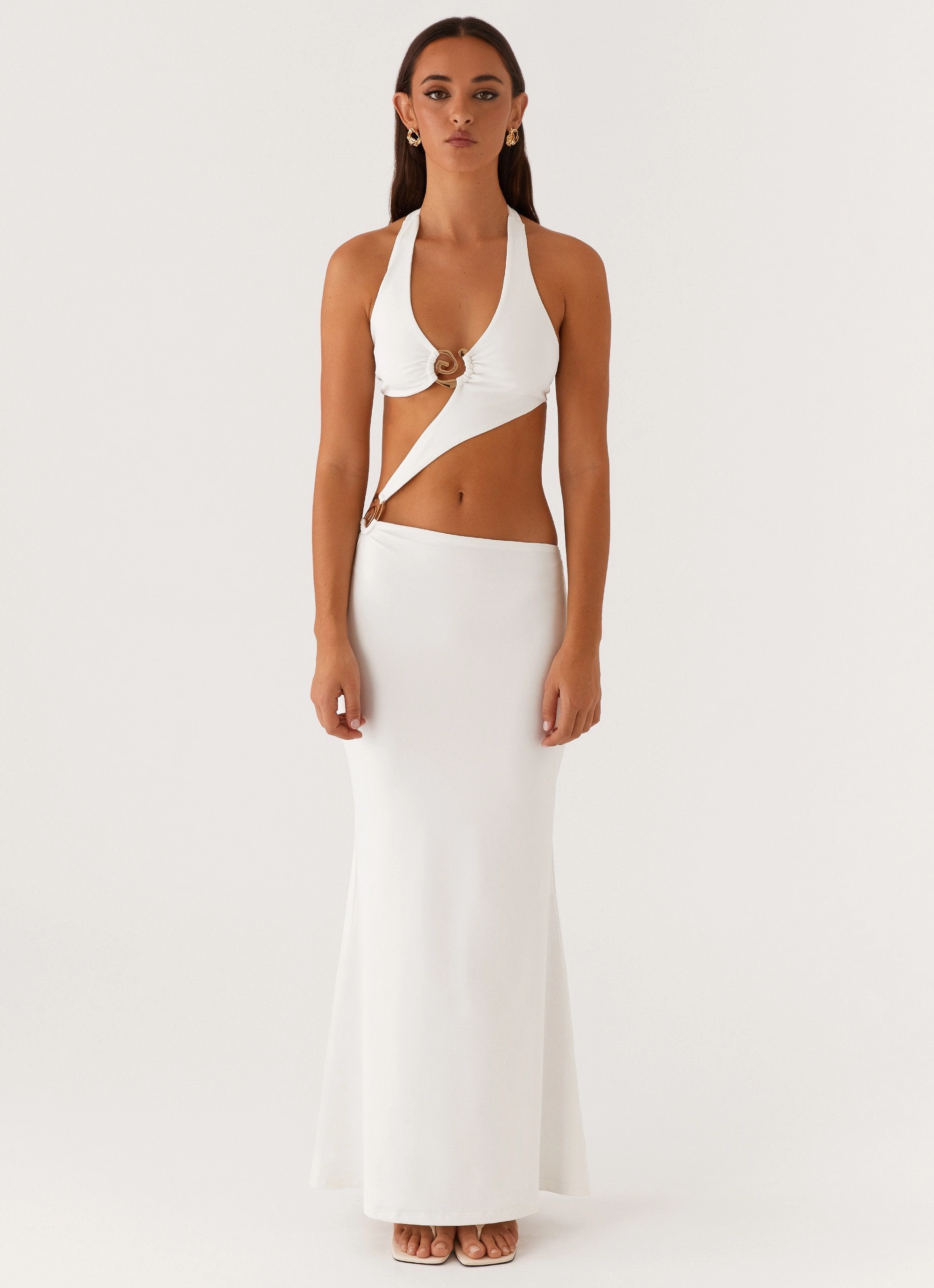 Dew Glow Soft Harmony World Series Maxi Dress - White