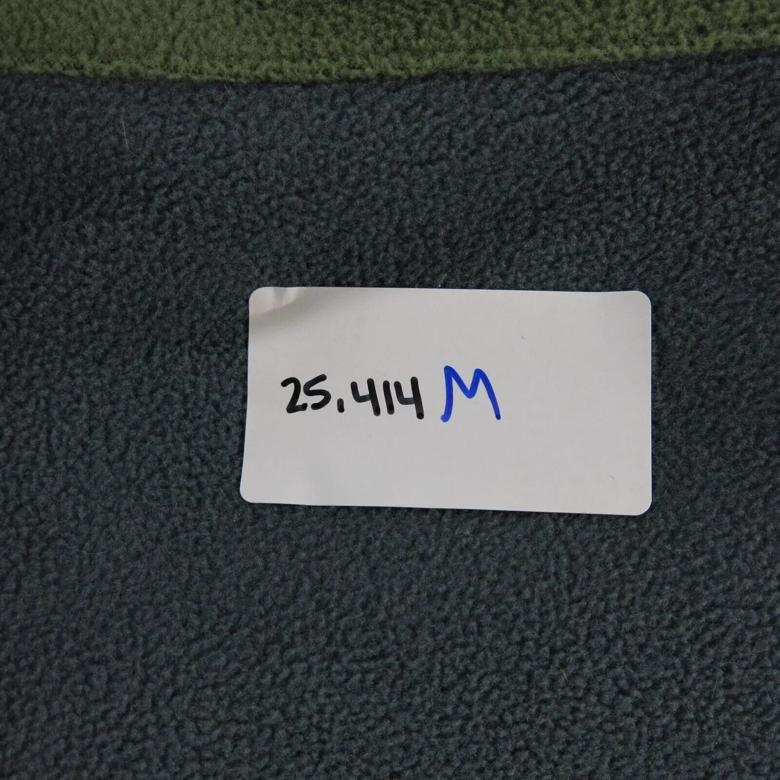 Columbia Mens Pullover Fleece Sweatshirt Long Sleeve Mock Neck Gray/Green Size L