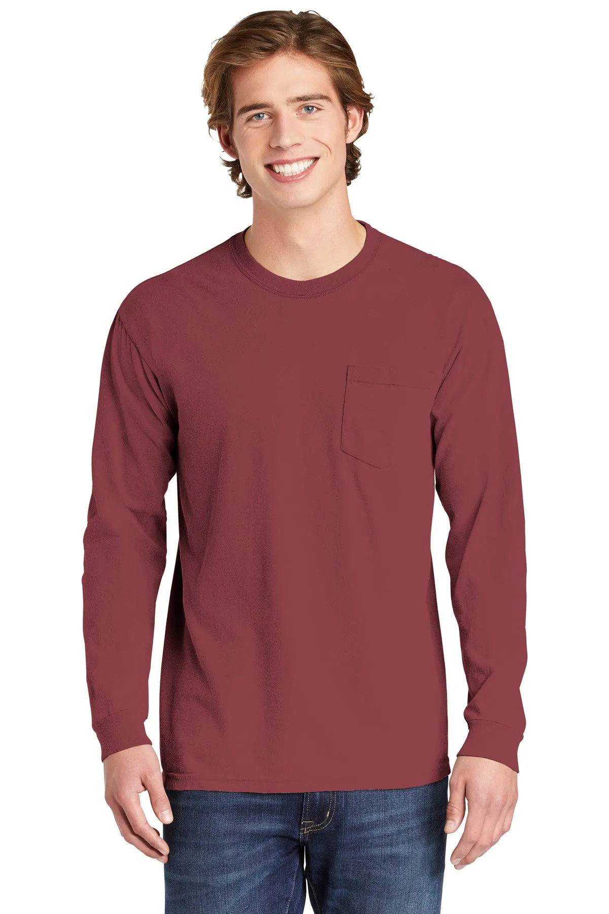 COMFORT COLORS ® Heavyweight Ring Spun Long Sleeve Pocket Tee. 4410
