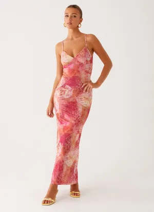 Kasey Midi Dress - Flamingo Fling Dance-Party Cool Shape