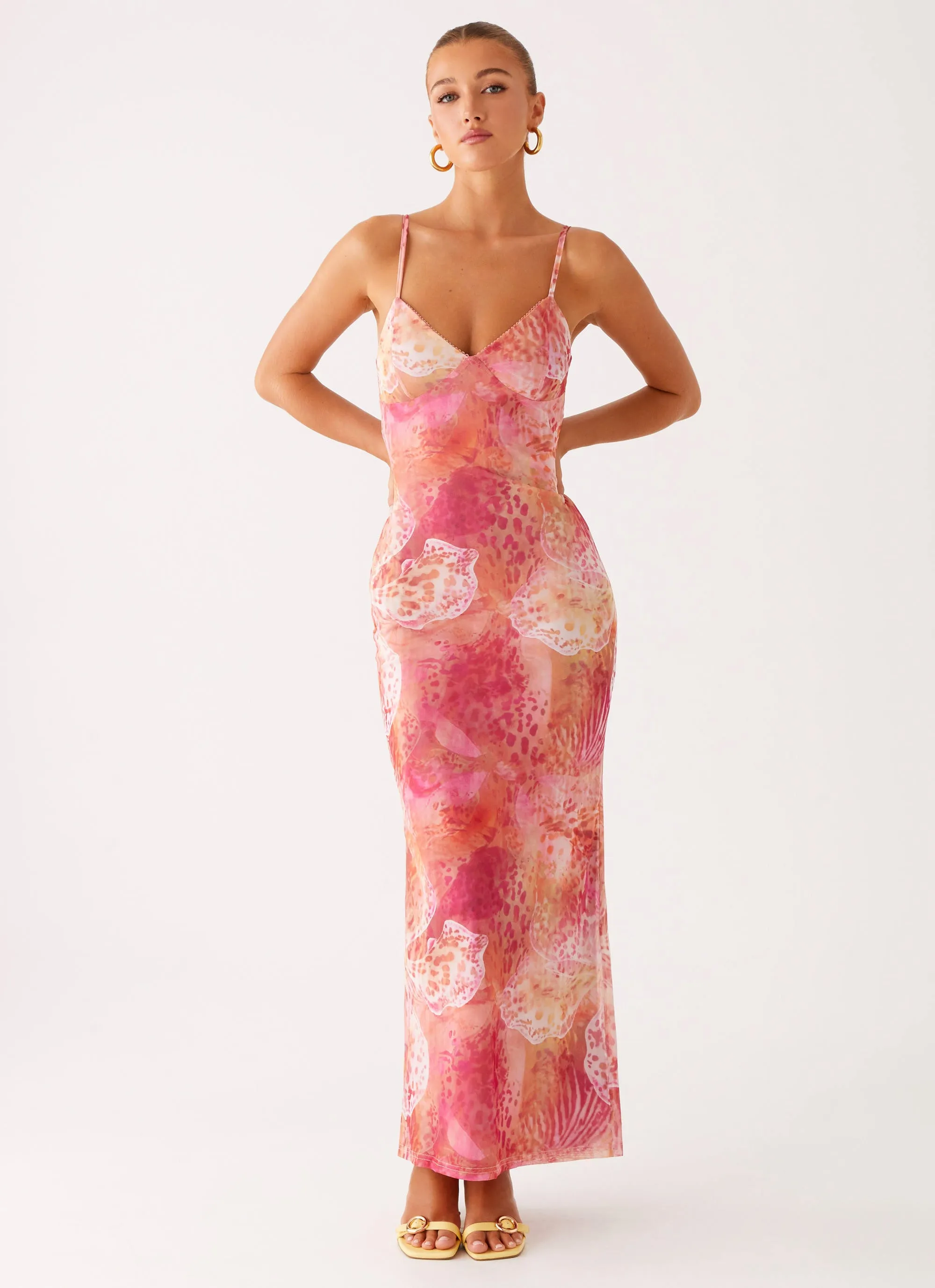 Kasey Midi Dress - Flamingo Fling Joyful Look Daywear Mood