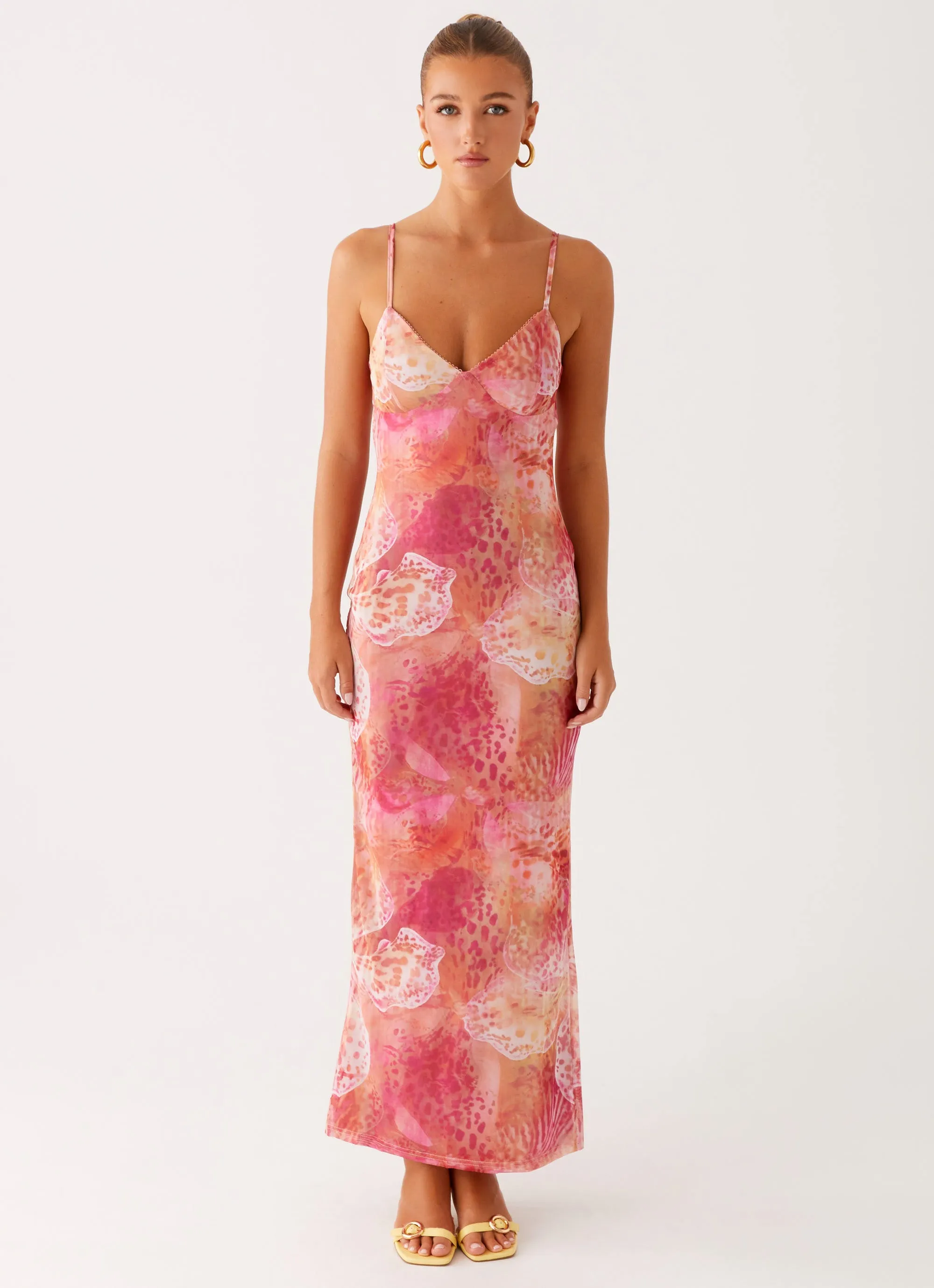 Kasey Midi Dress - Flamingo Fling Stylish Pick