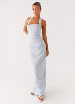 Rumour Has it Maxi Dress - Blue Evening Classic