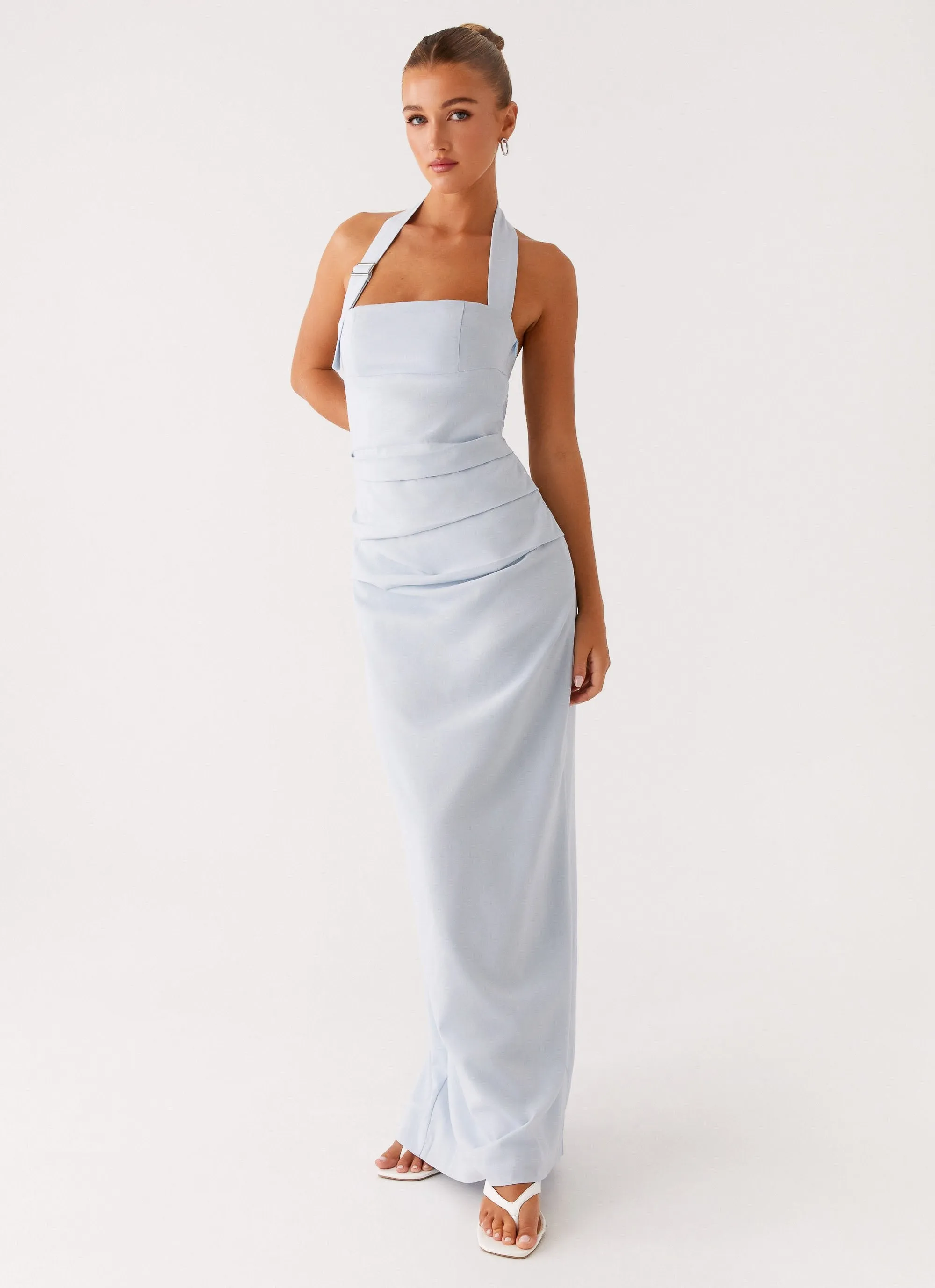 Rumour Has it Maxi Dress - Blue Evening Classic