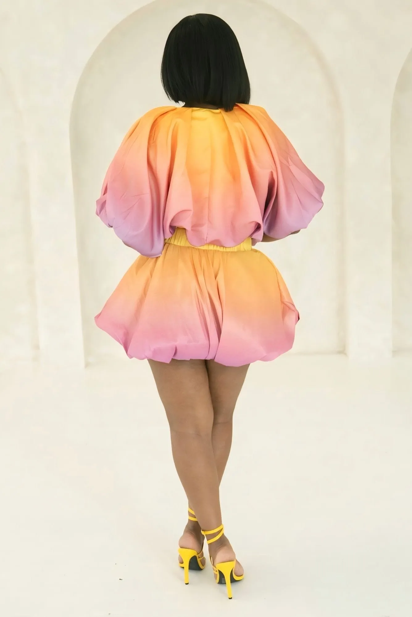 Billie Jean Sunset Dreams Bubble Skirt Set luxe feel Easy Mood