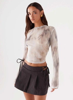 Casual Must-Have Alexie Pleated Mini Skirt - Black