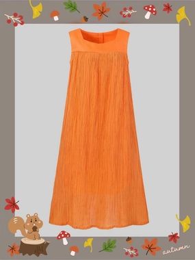 Mandarin Orange 44 |  sleeveless dress Ultra Soft