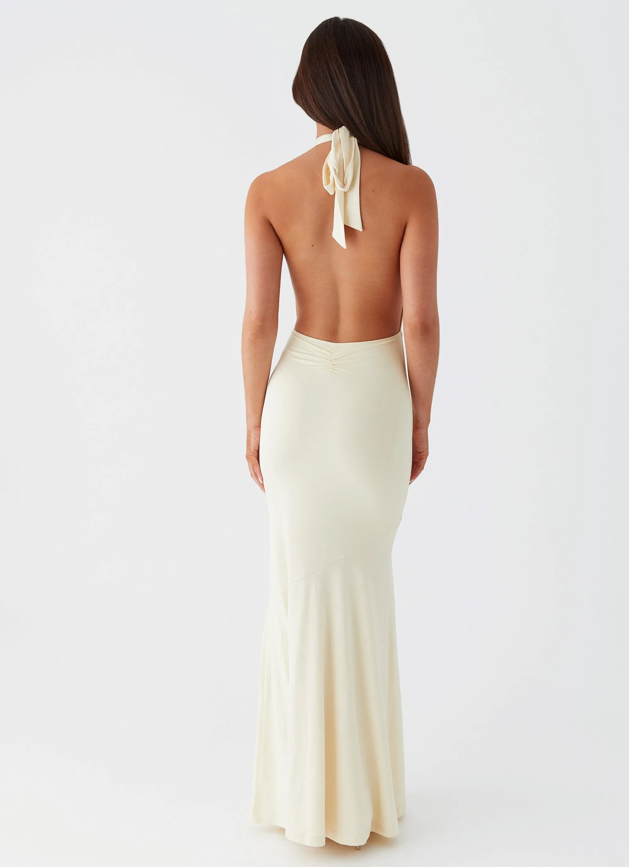 Eliza Rose Maxi Dress - Yellow Thermal-Lined