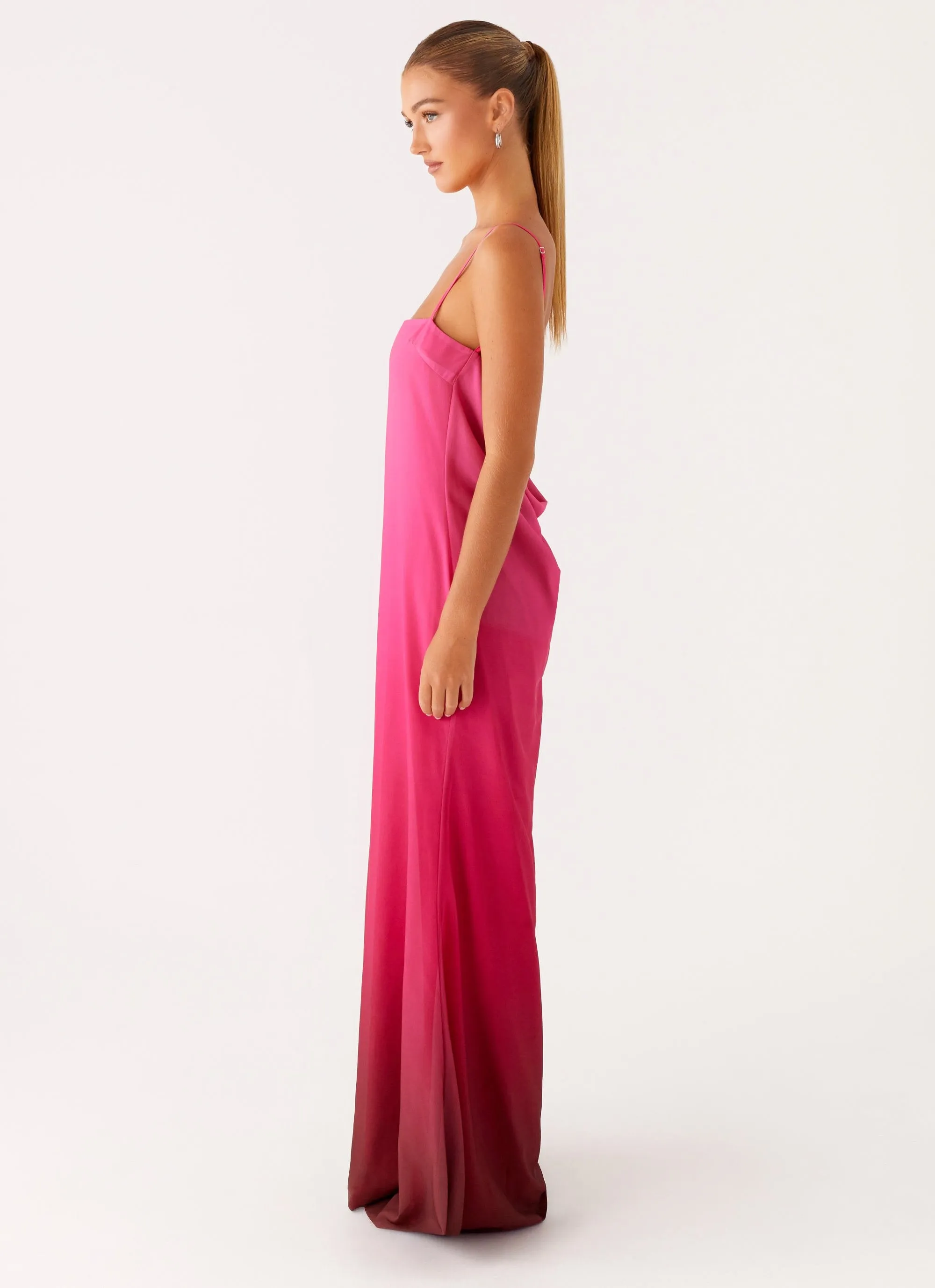 Marianne Maxi Dress - Fuchsia Gradient Modern Cut