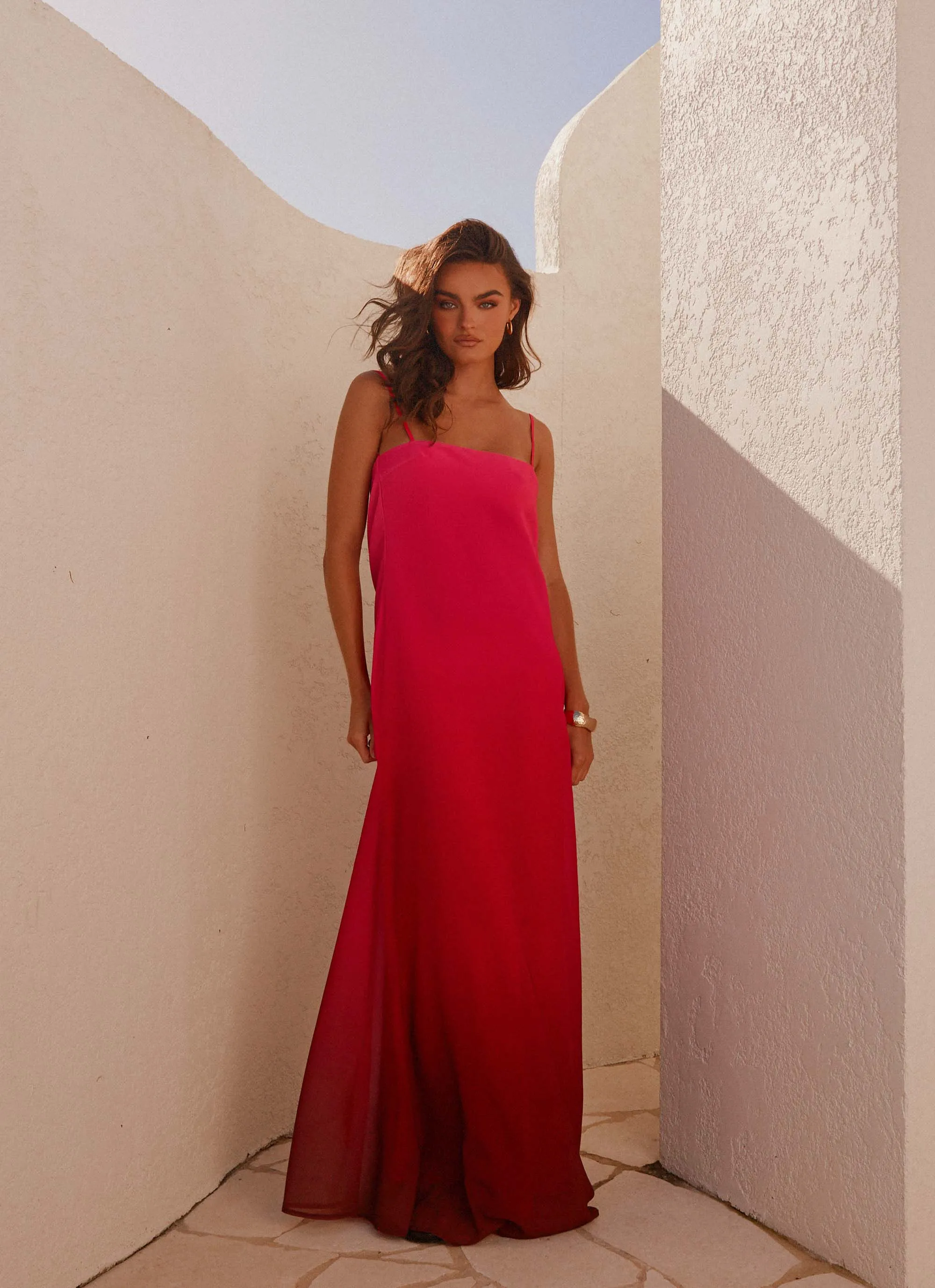 Sophisticated Style Marianne Maxi Dress - Fuchsia Gradient
