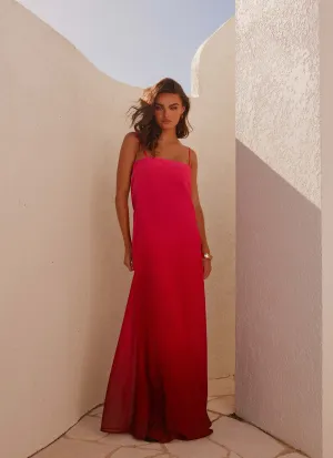 Sophisticated Style Marianne Maxi Dress - Fuchsia Gradient