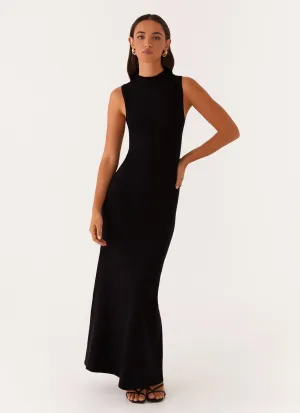 Relax Line Prove It Knit Maxi Dress - Black