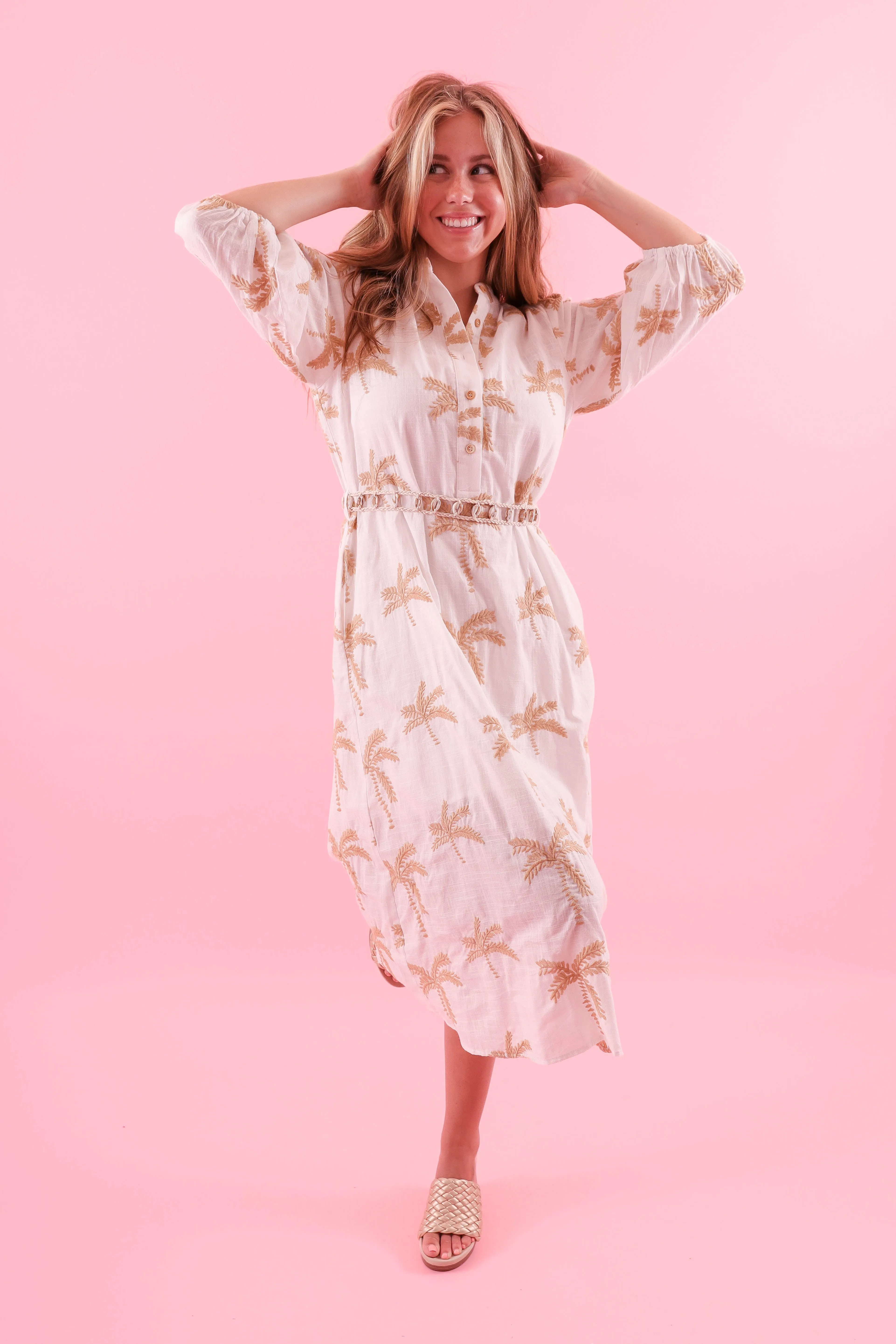 Escaping Old Memories Midi Dress Designer-Label