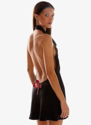 Iridessa Mini Dress - Black Smart And Comfortable