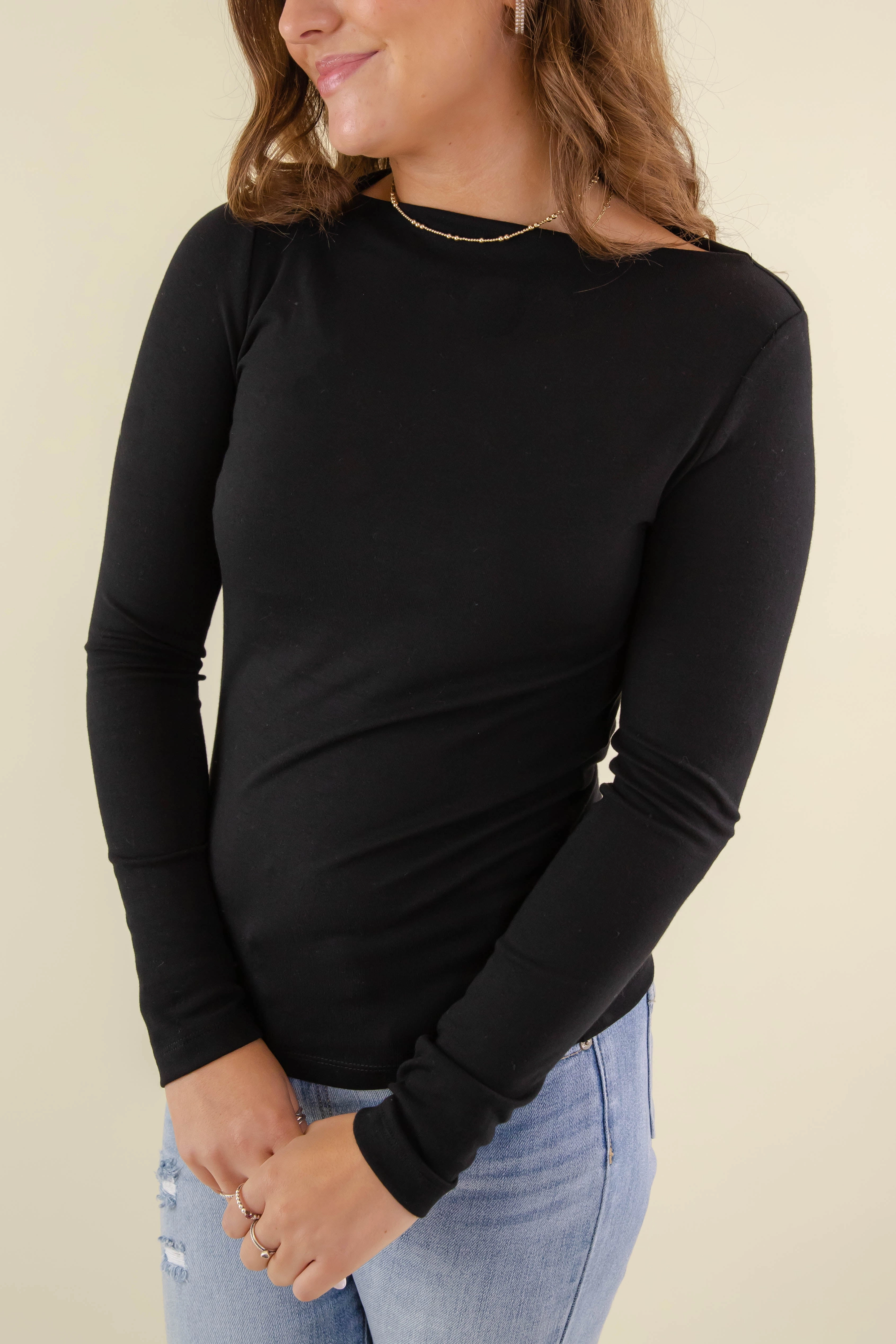 Reversible design Comfortable Charm Top-Black
