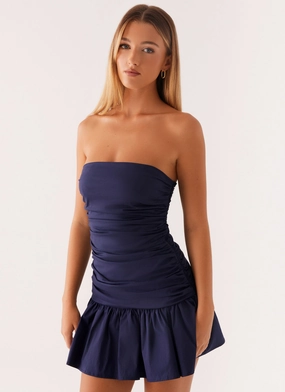 Carmel Mini Dress - Navy Gentle Fit
