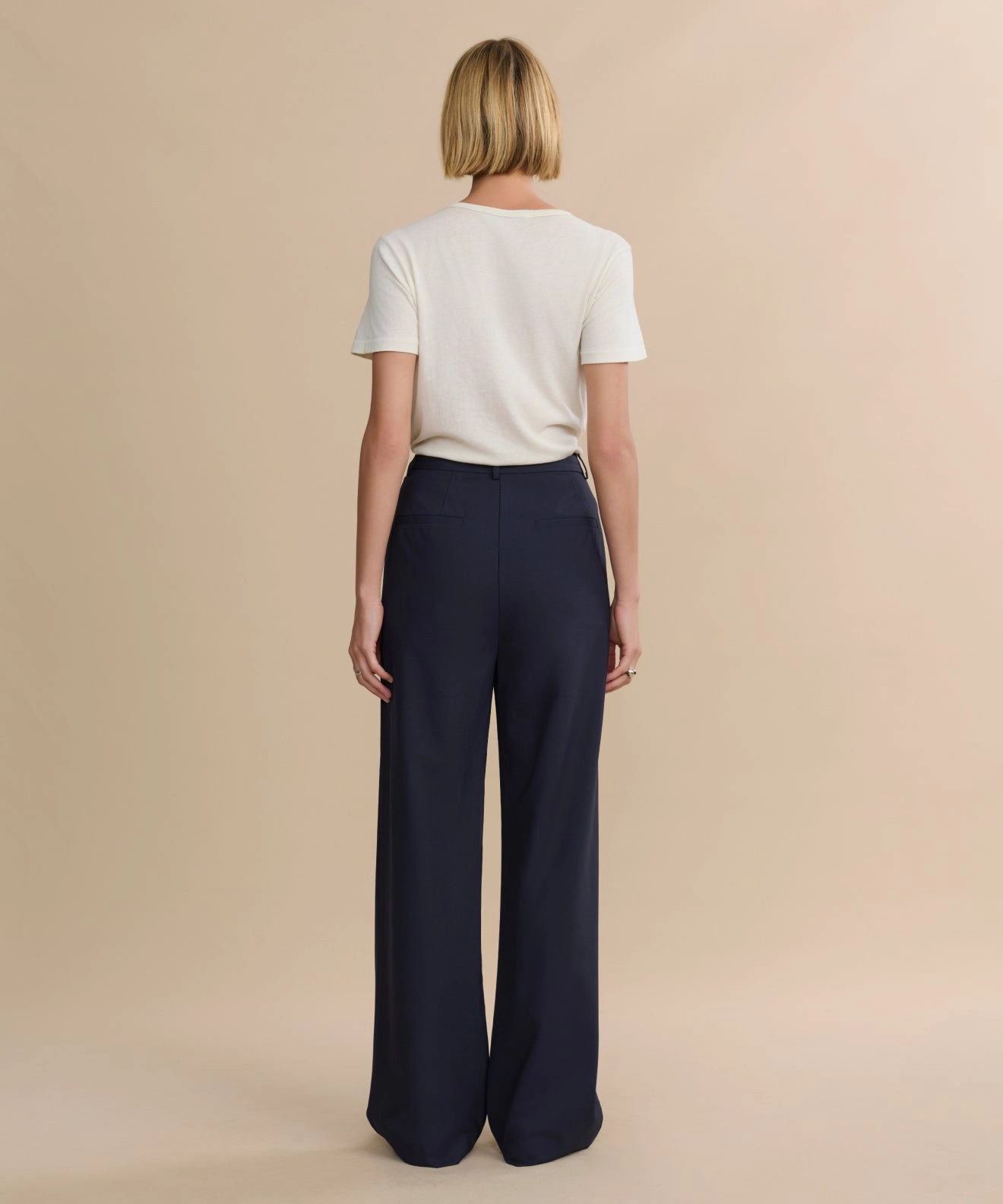 Low Bulk Material Fit Flex Wool Jones Trouser