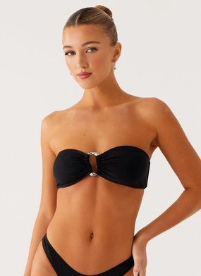 HighImpactSupport Cuba Strapless Bikini Top - Black