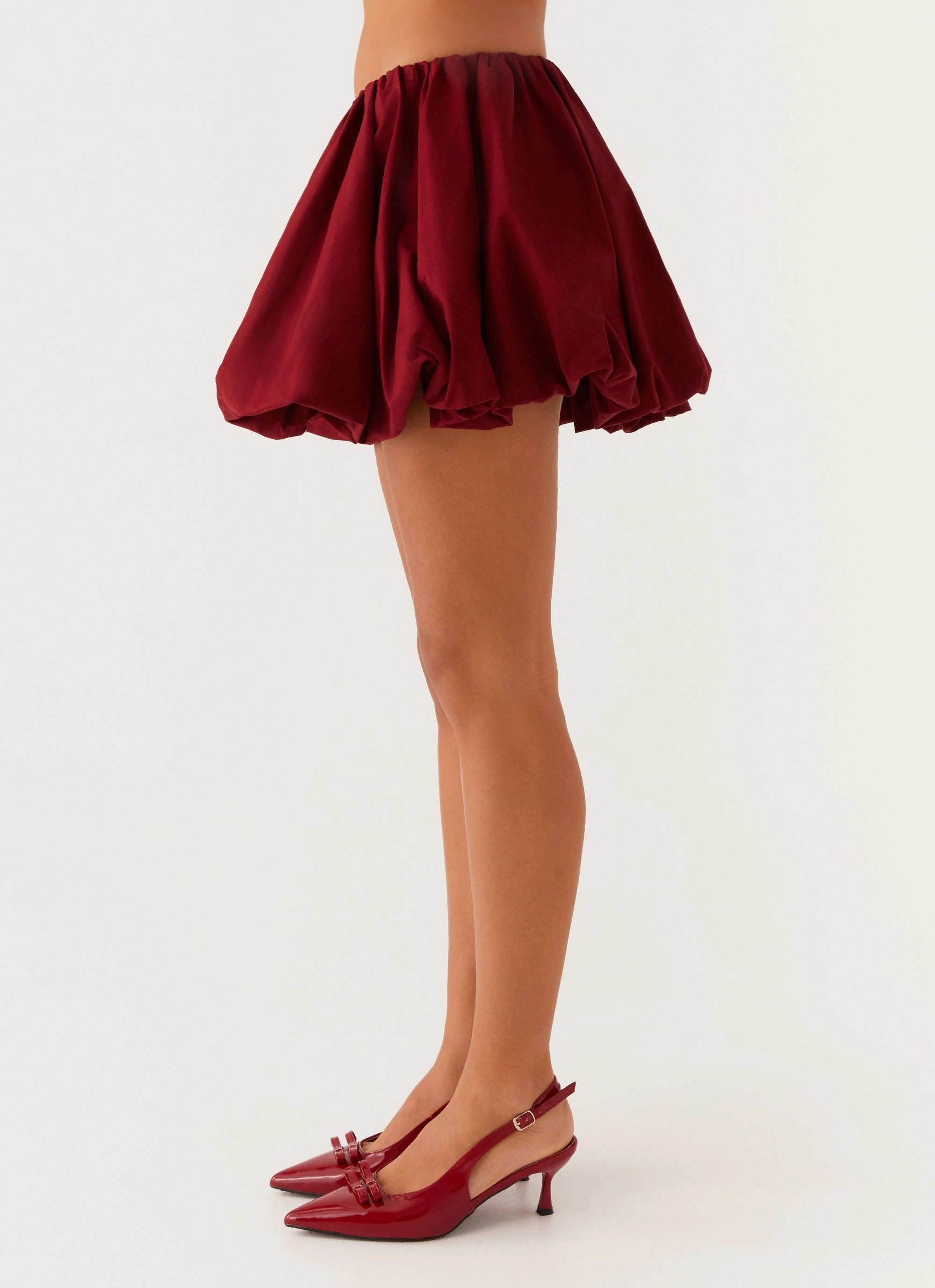 AntiSlipWaistband Vesper Bubble Mini Skirt - Mulberry