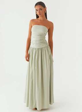 Sage Glow Carmel Maxi Dress - Sage