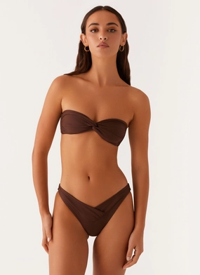 AntiStatic Lining Training Gear Delta Bikini Bottoms - Brown