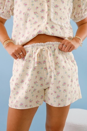 Dreaming Til Sunshine Pajama Shorts SeamlessPockets