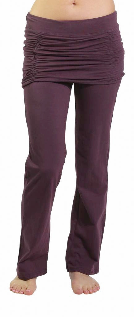 Ruched Skirt Yoga Pant Minimal Design